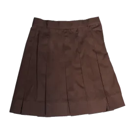 EW Pleated Skirt Brown