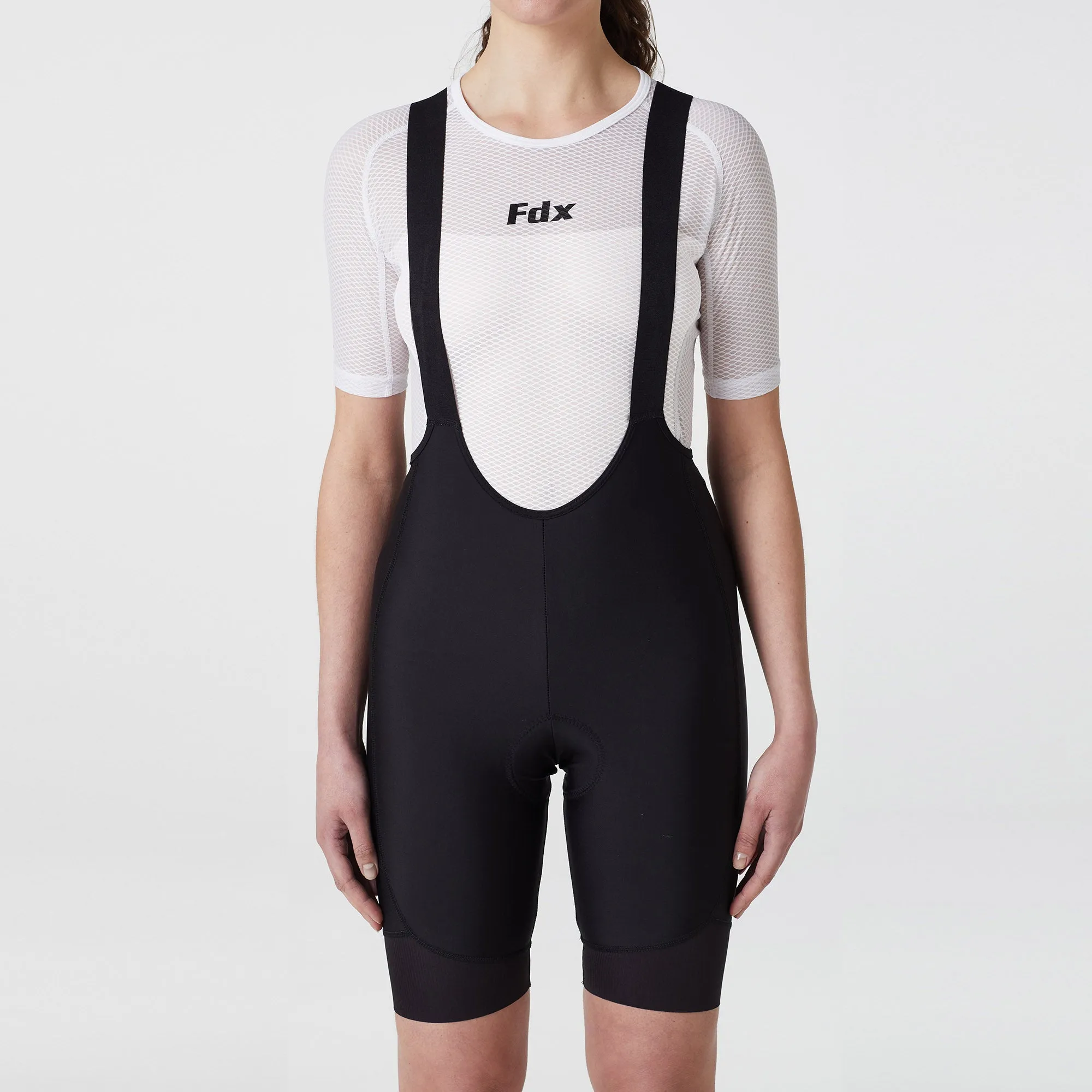 Fdx Duo Black Women's & Girl's Padded Summer Cycling Cargo Bib Shorts