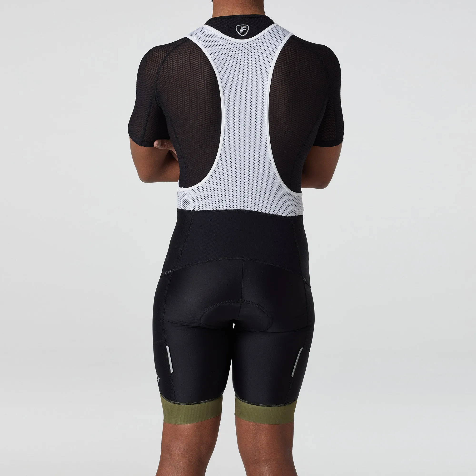 Fdx Essential Green Men's & Boy's Summer Cycling Cargo Bib Shorts