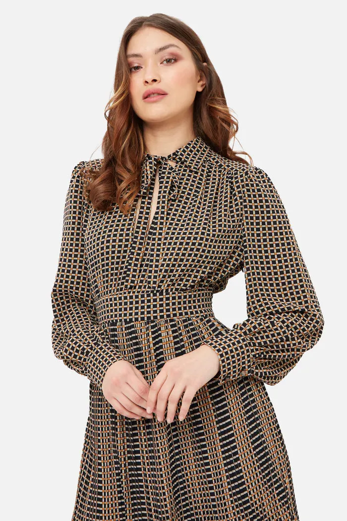 Final Sale Black Check Dalliance Dress by Traffic People