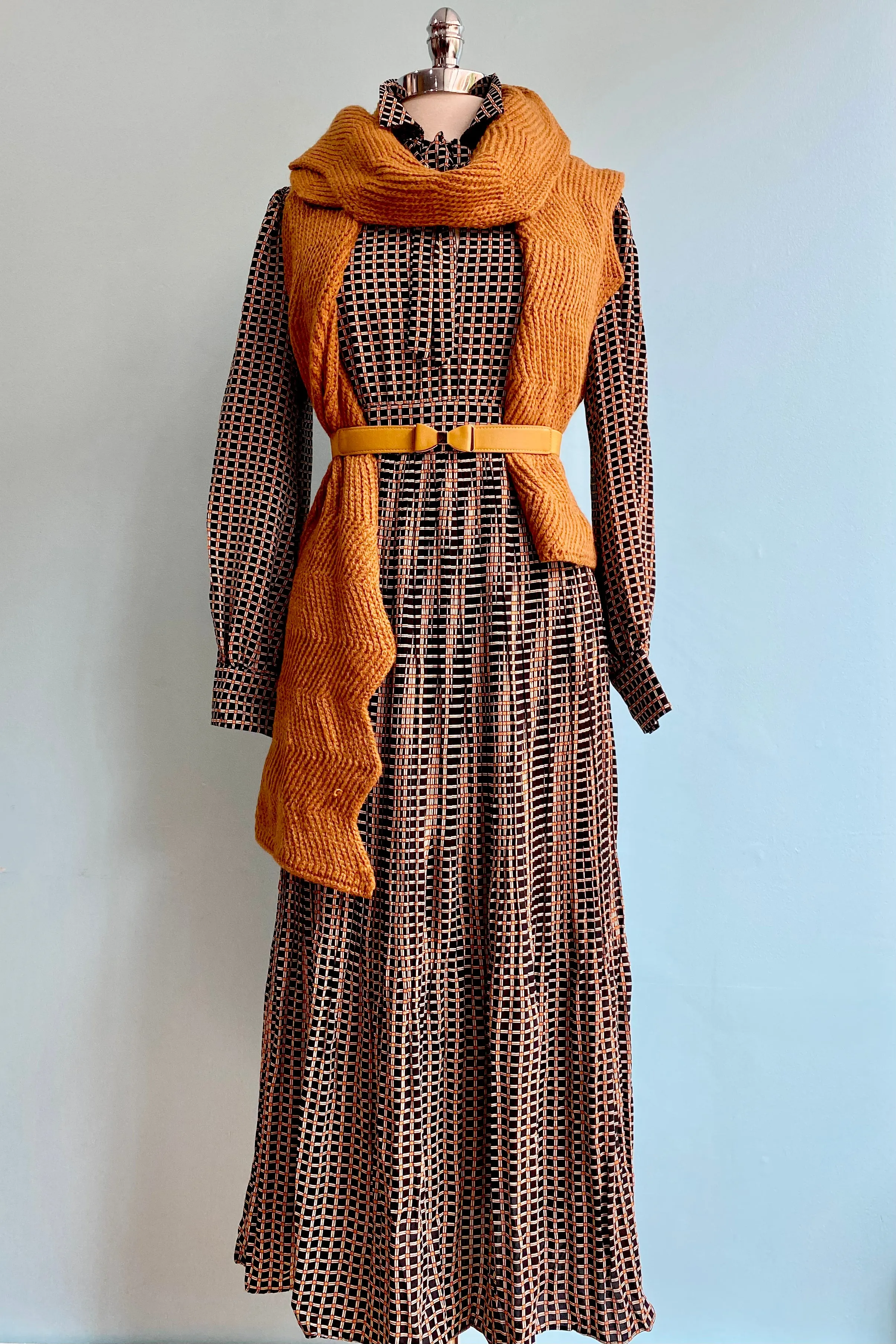 Final Sale Black Check Dalliance Dress by Traffic People