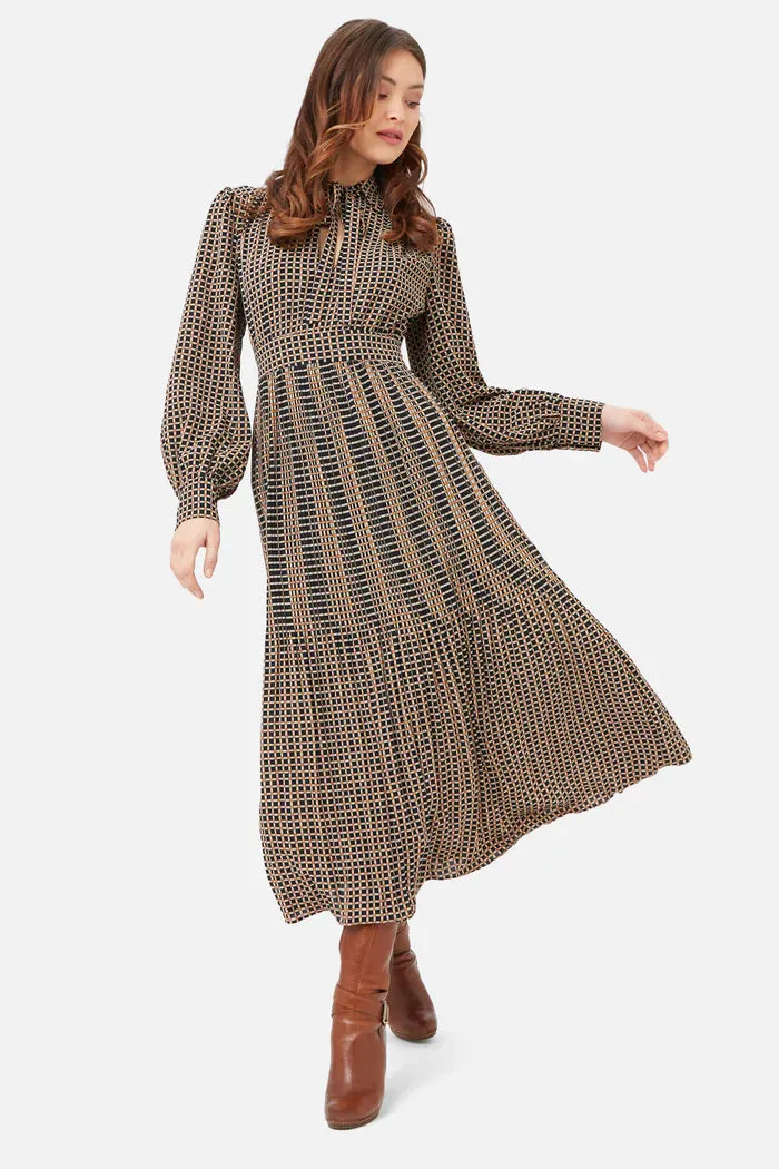 Final Sale Black Check Dalliance Dress by Traffic People