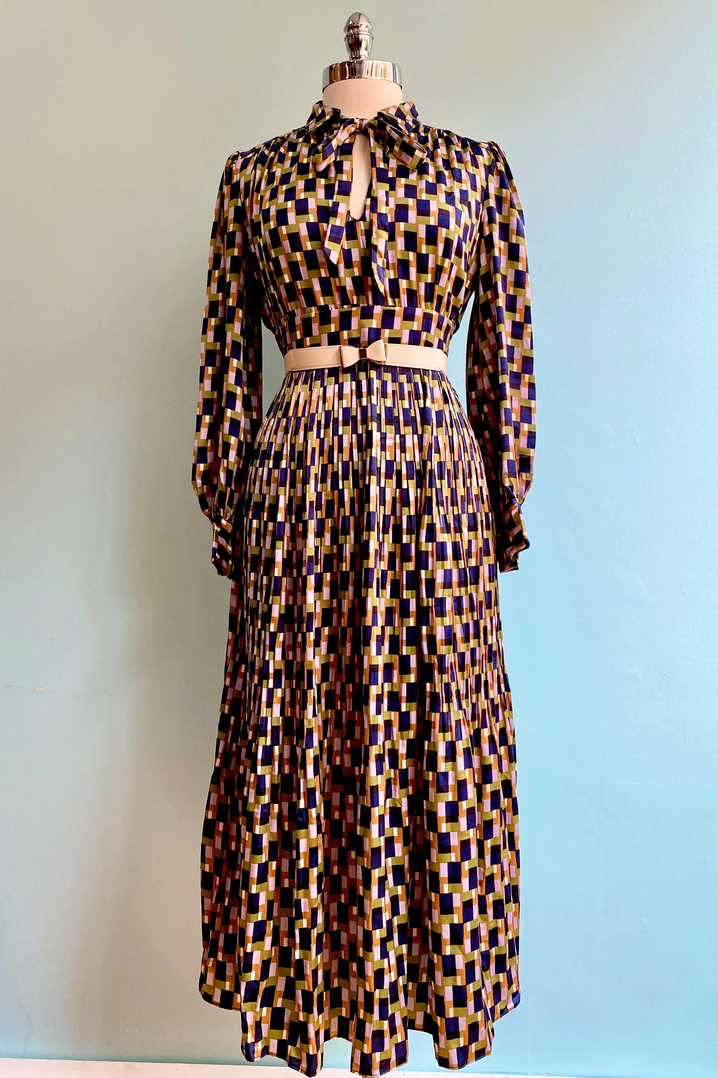Final Sale Navy Geometric Dalliance Dress by Traffic People