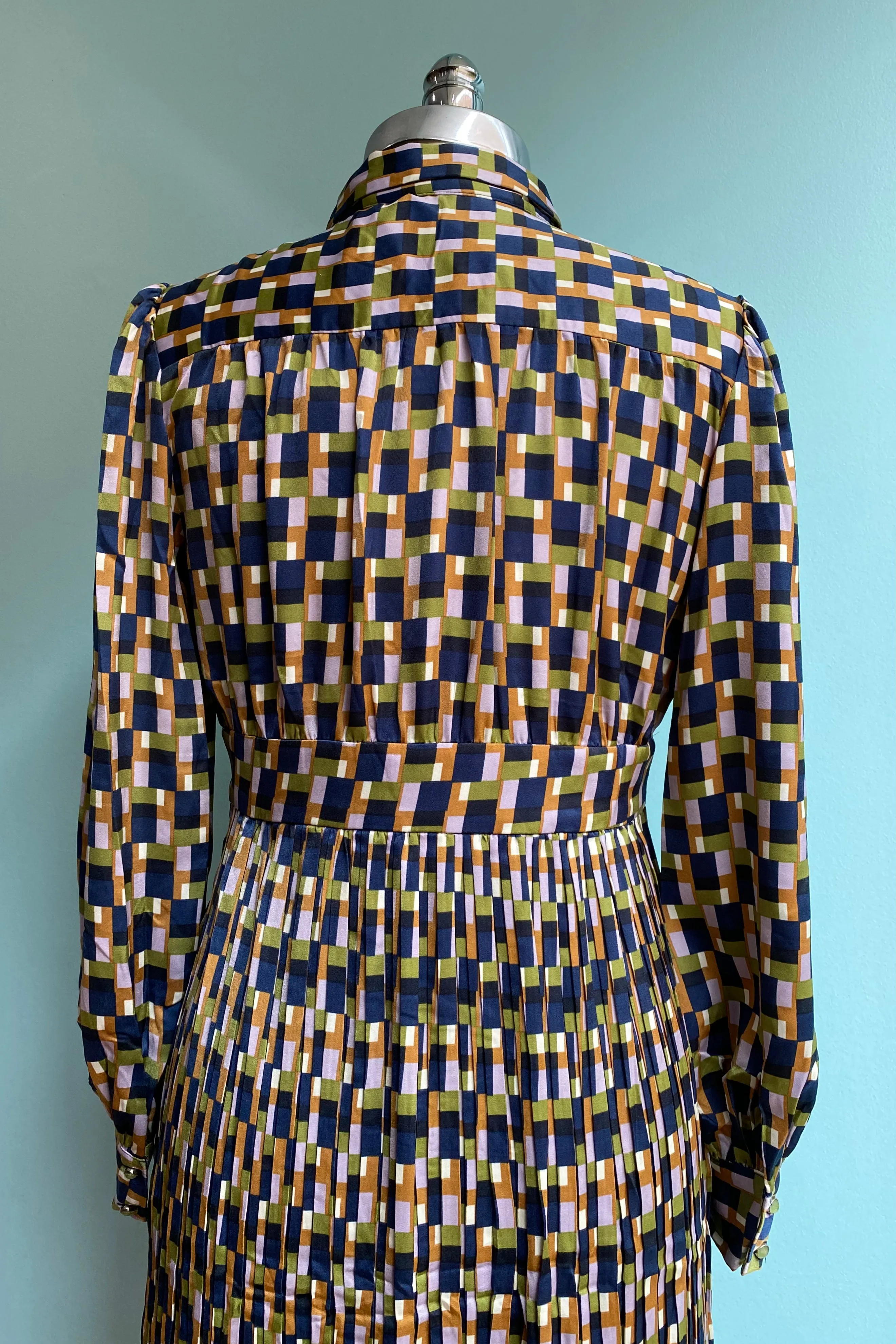 Final Sale Navy Geometric Dalliance Dress by Traffic People