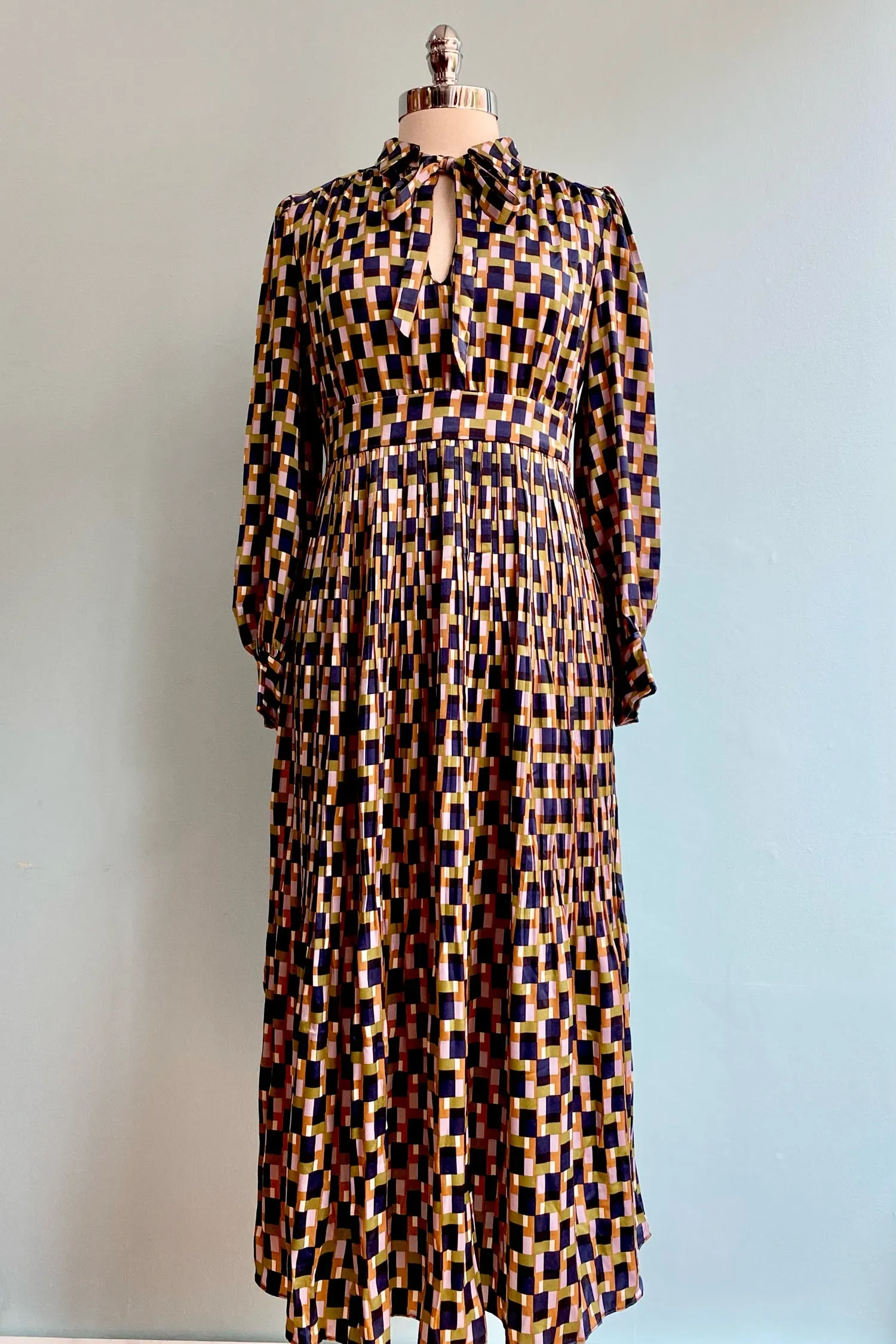 Final Sale Navy Geometric Dalliance Dress by Traffic People