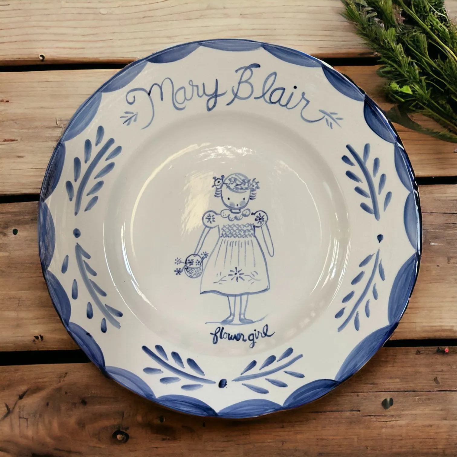 Flower Girl Plate
