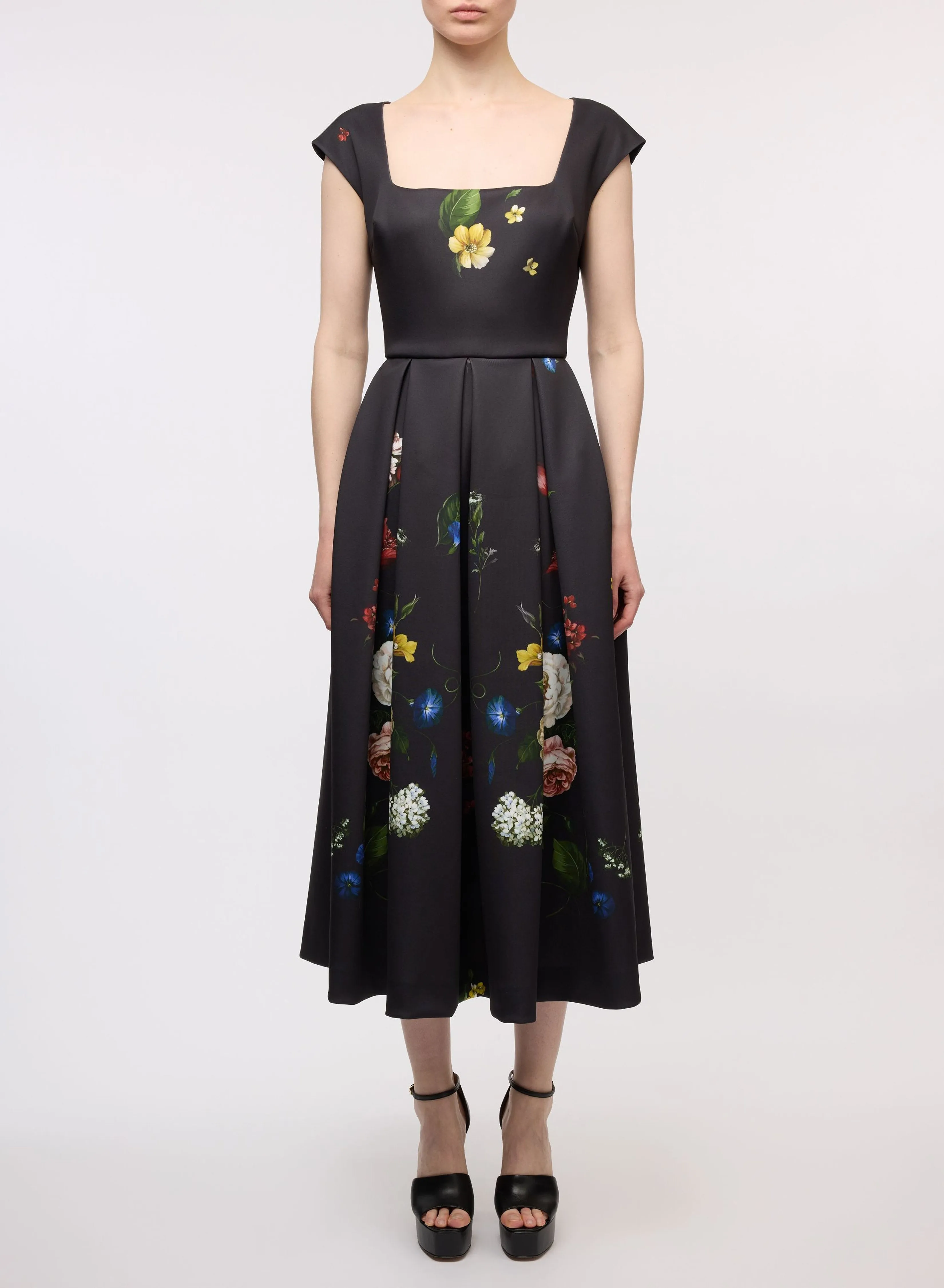 Flower Print Scuba Dress