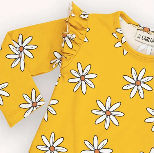 Flower Ruffled Bodysuit