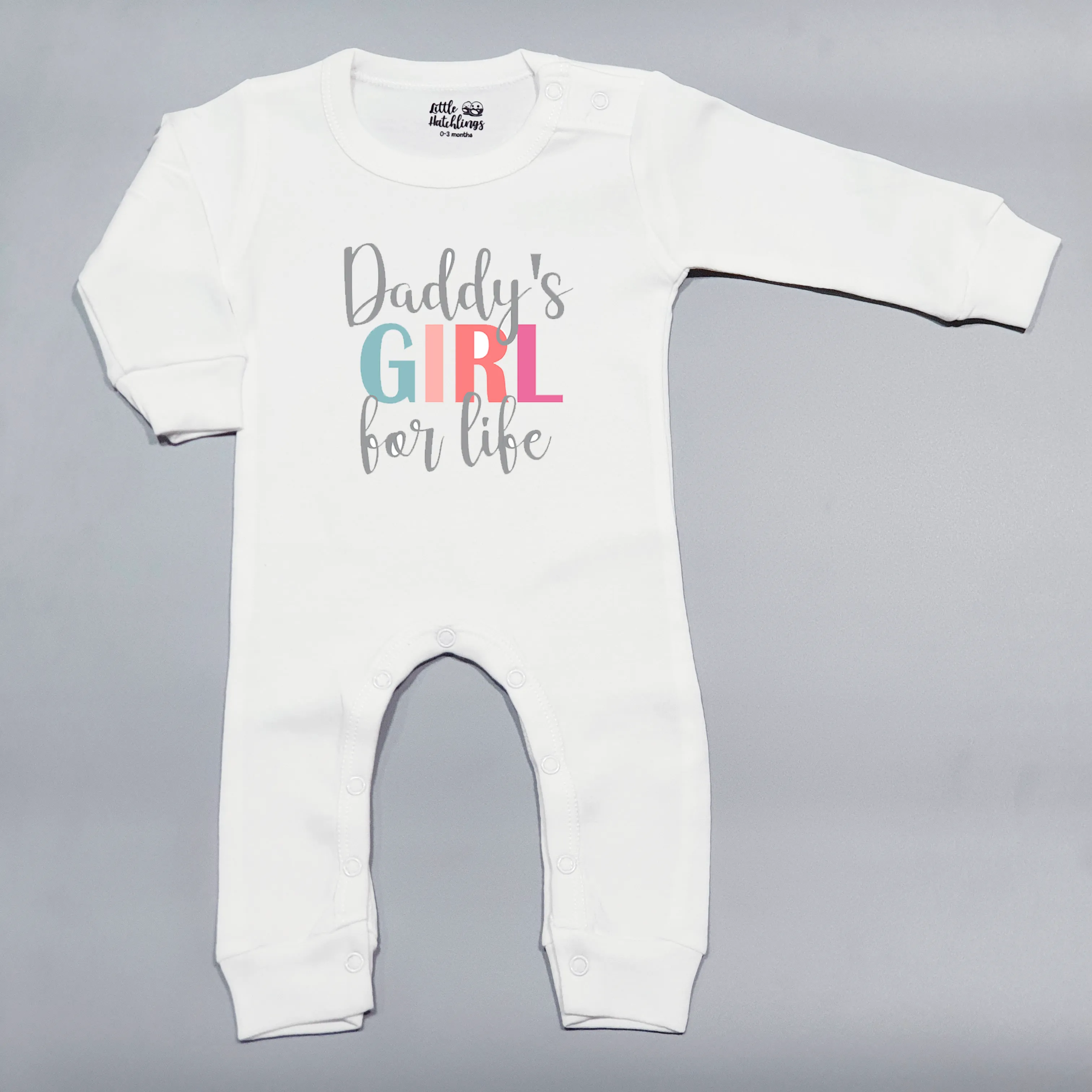 Girl Dad   Daddy's Girl Black And White Combo