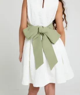 Girls Crepe Tie Back Belt