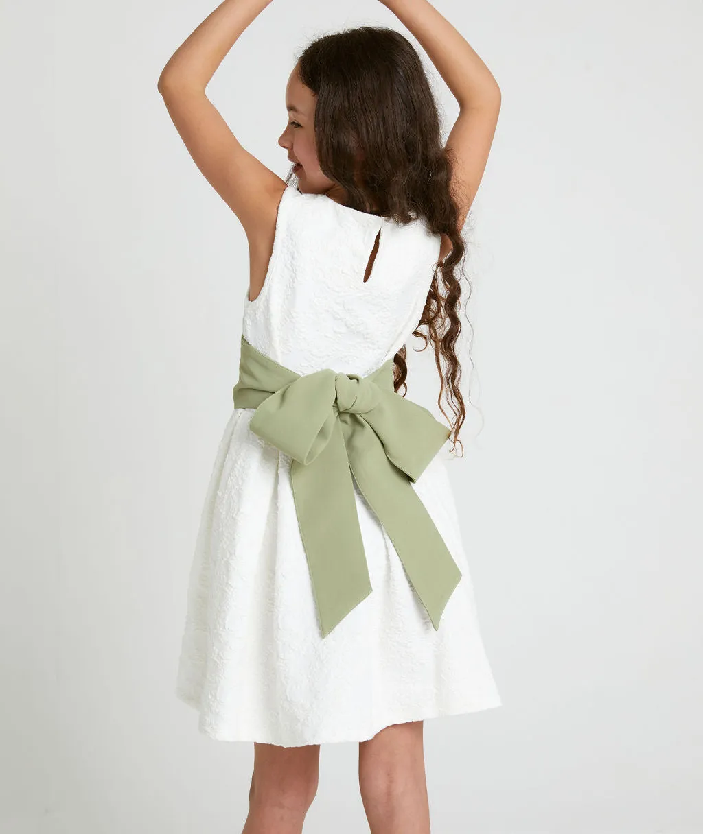 Girls Crepe Tie Back Belt