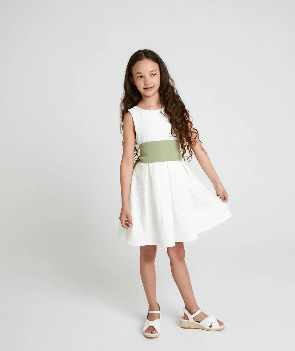 Girls Crepe Tie Back Belt