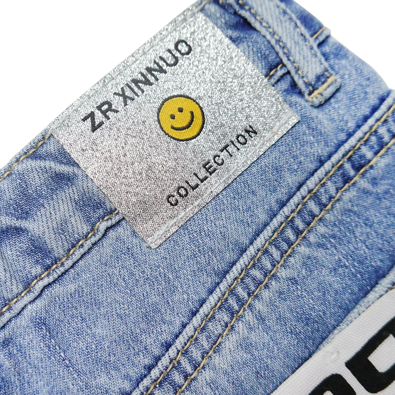 Girls Denim Dress,Cute Rippe Frayed Raw Hem Simple Design Summer Short Skirts