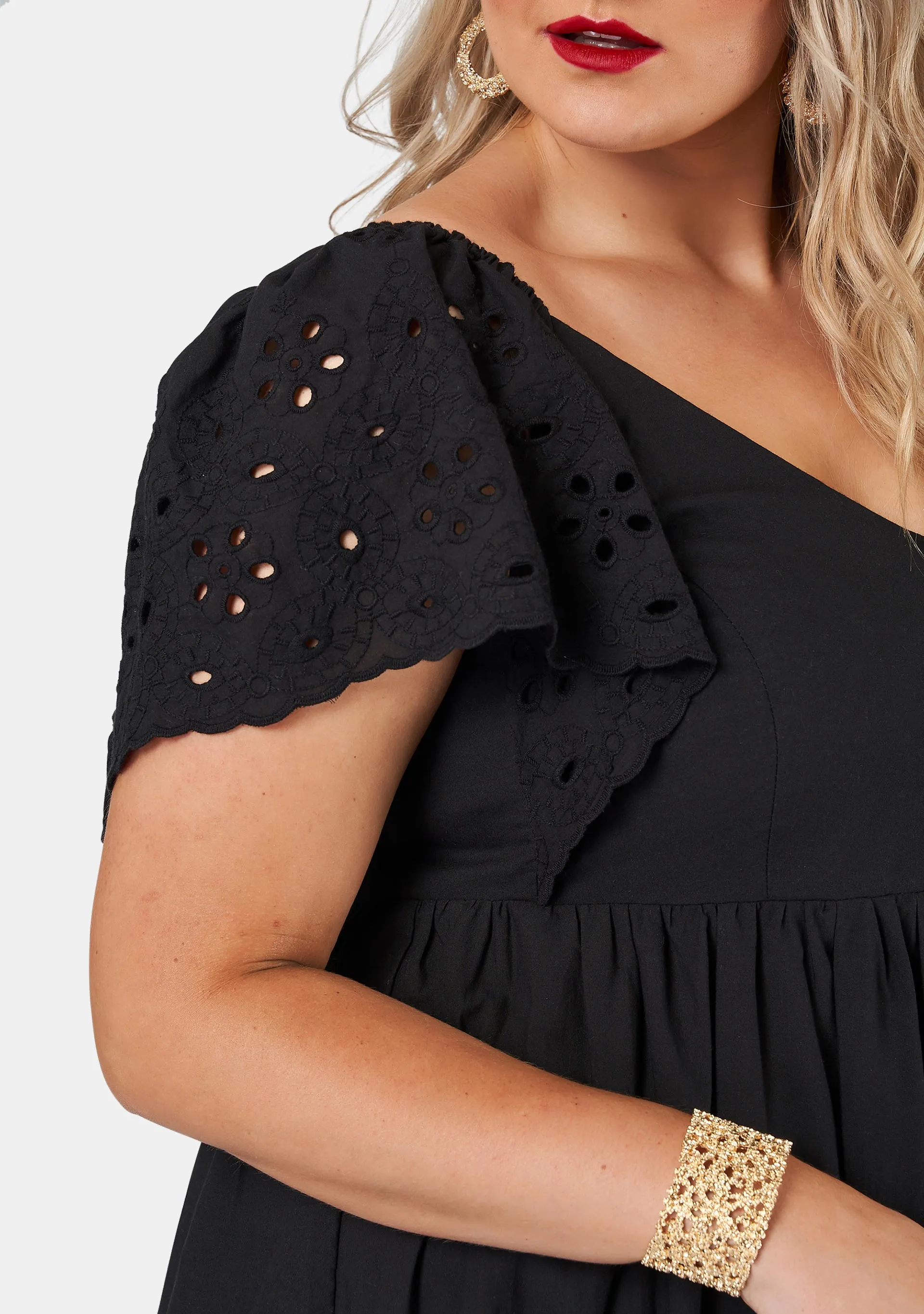 Girlz Broderie Maxi Dress