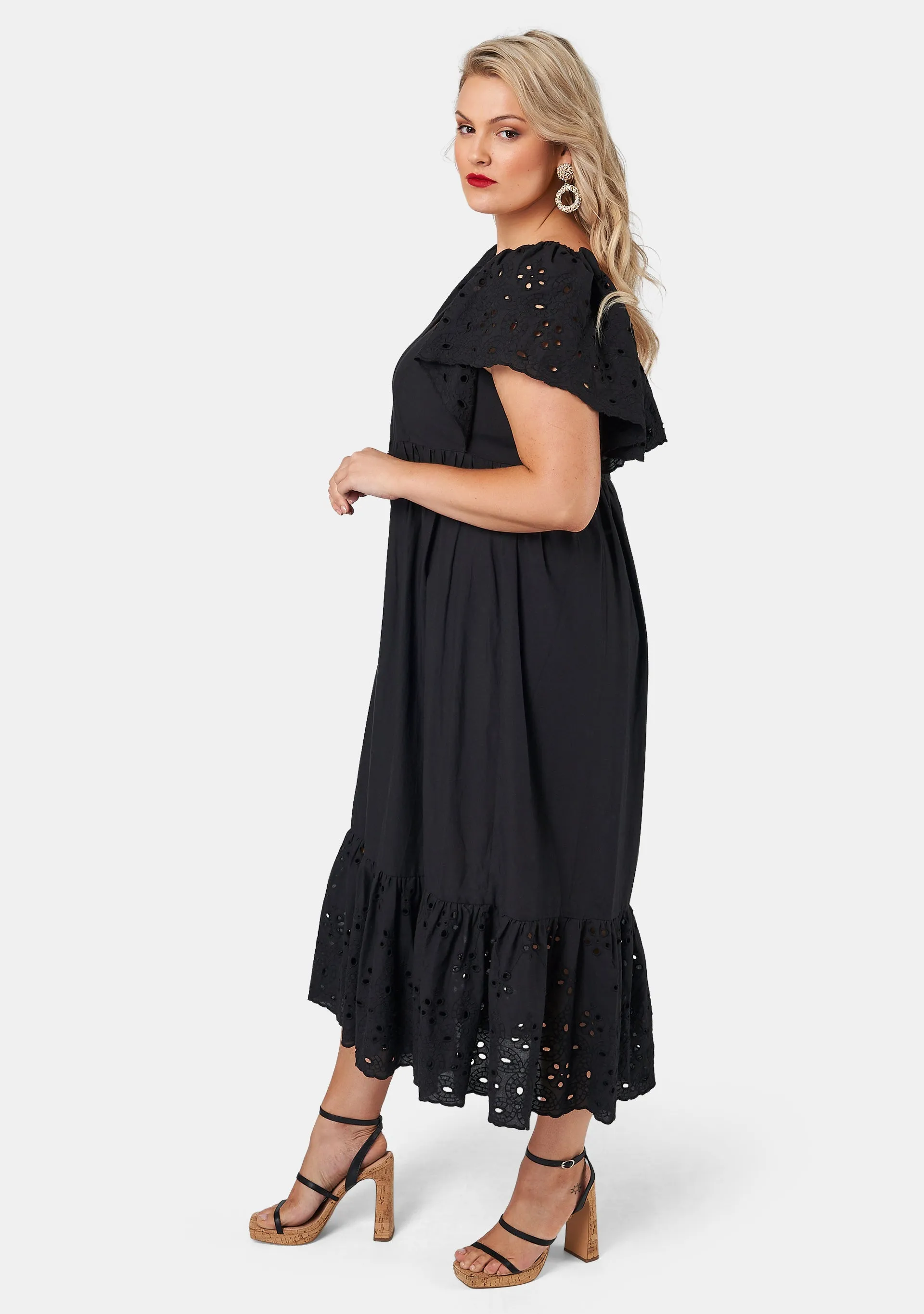 Girlz Broderie Maxi Dress