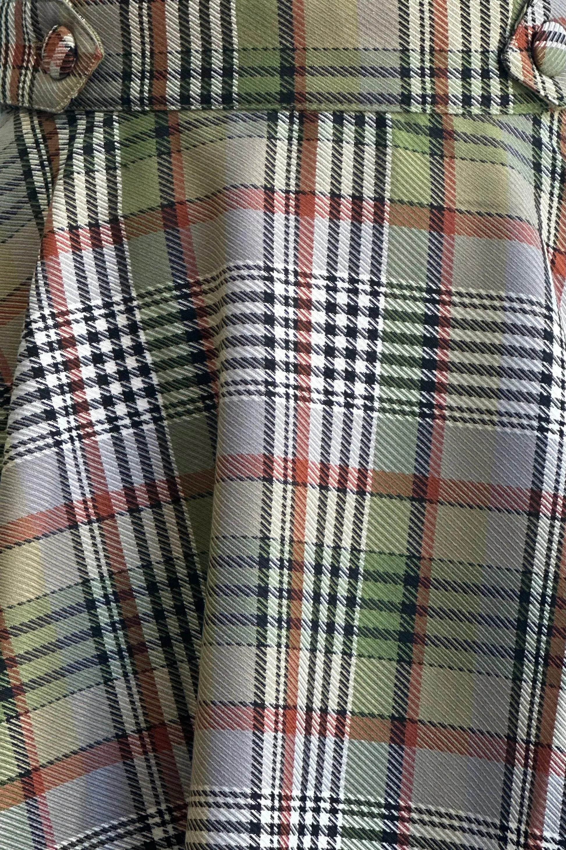 Sophia Green Checkered Circle Skirt by Banned