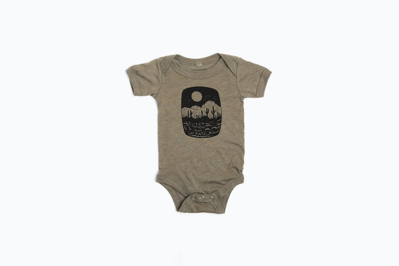 Infant Night Butte Onesie-Olive