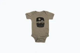 Infant Night Butte Onesie-Olive
