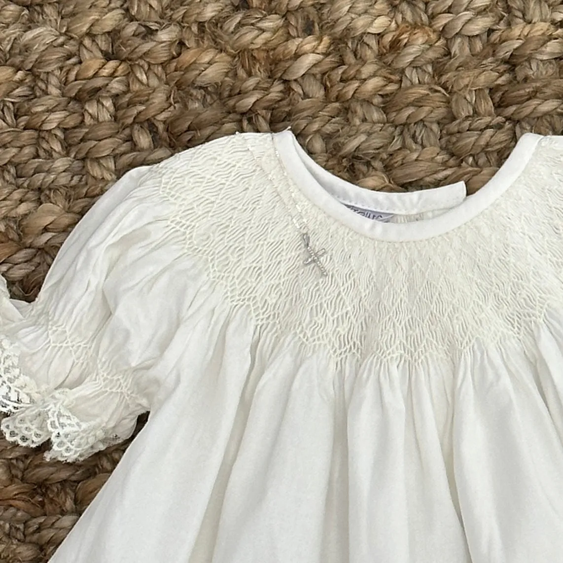 Ivory Smocked Heirloom Dress