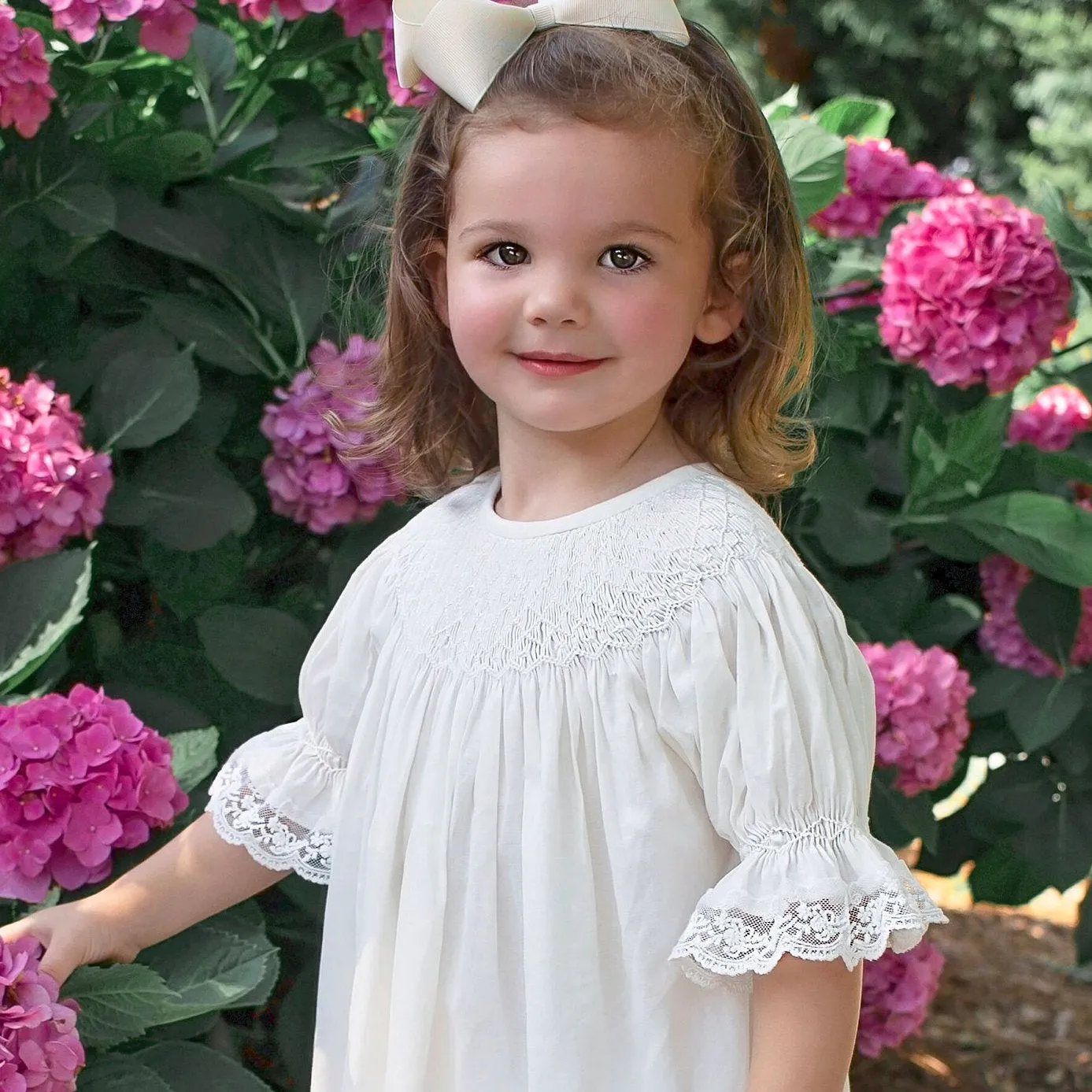 Ivory Smocked Heirloom Dress