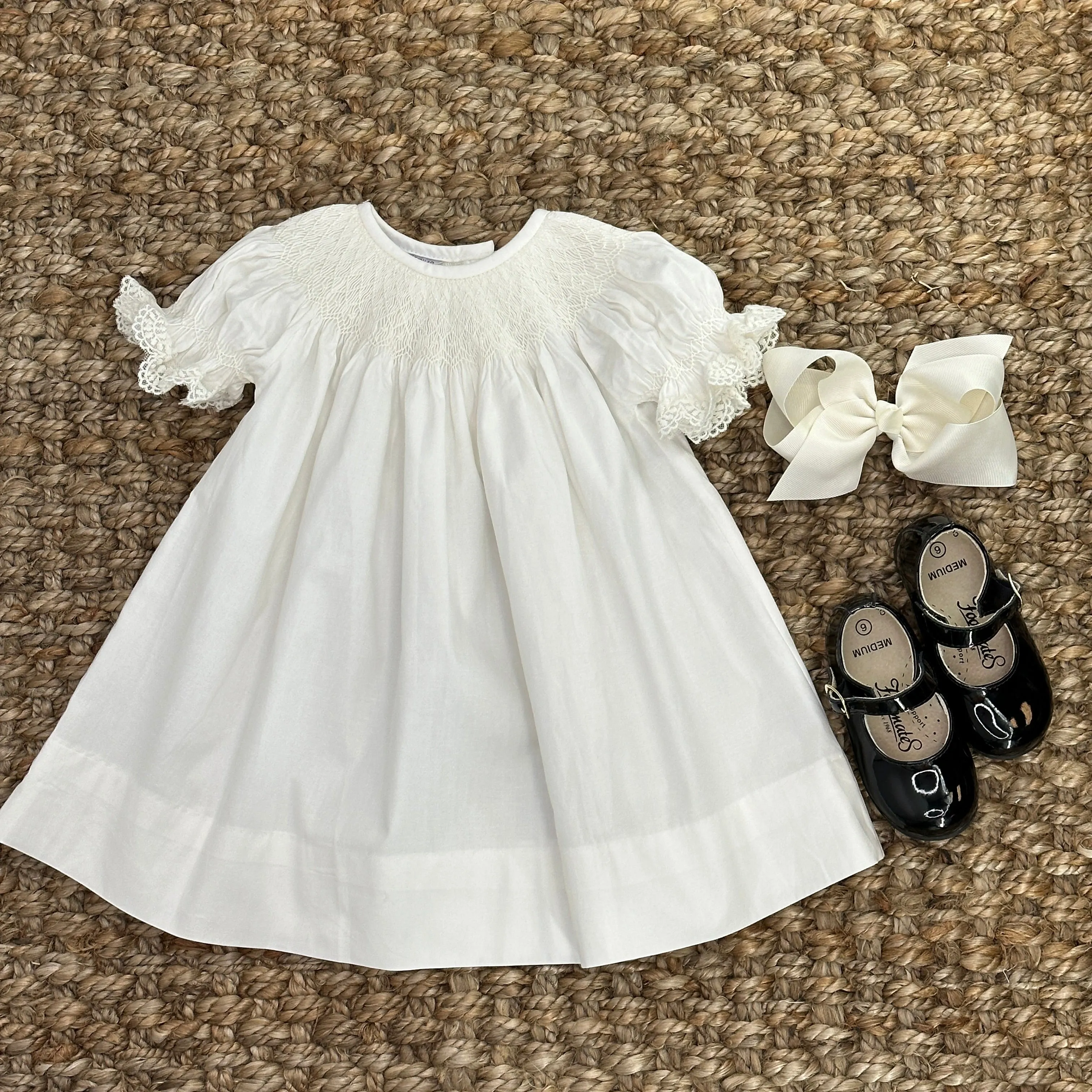 Ivory Smocked Heirloom Dress