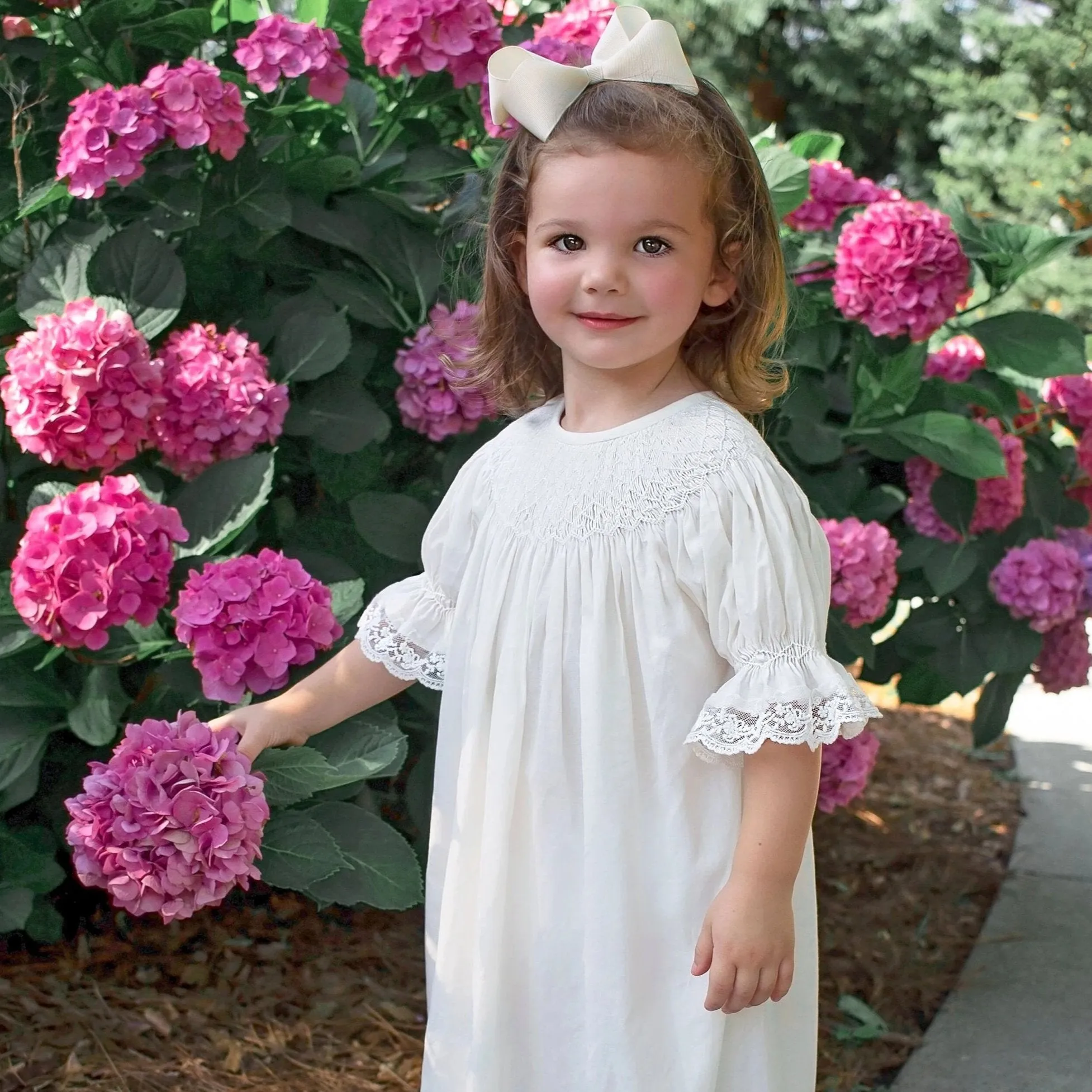 Ivory Smocked Heirloom Dress