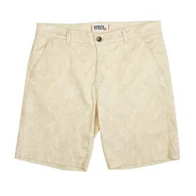 Knot Light Beige Printed Chino Shorts