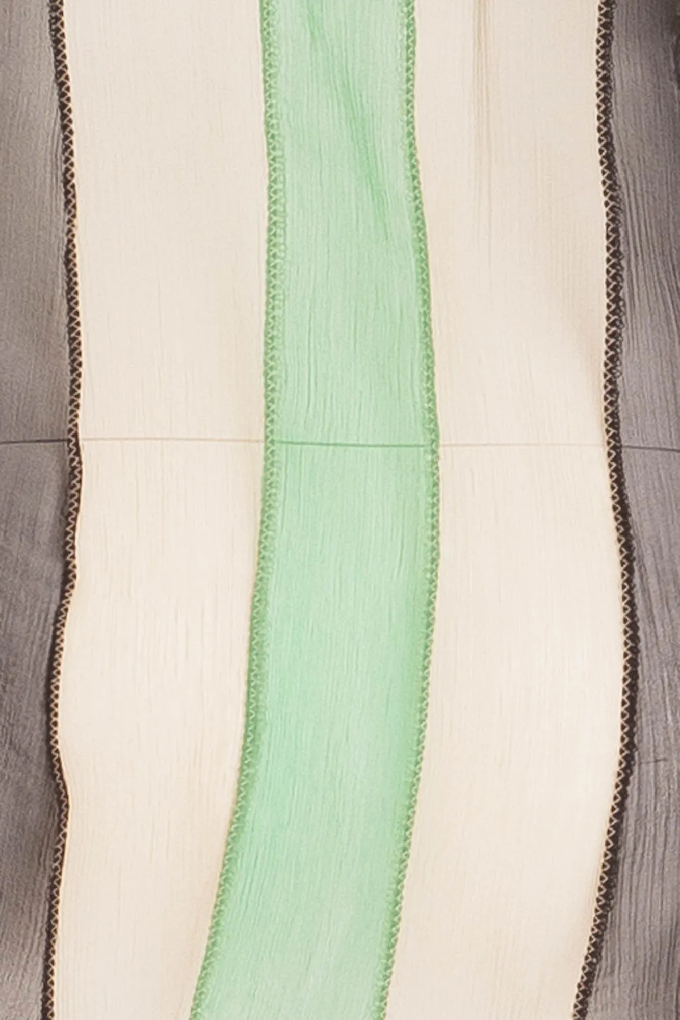 La Perla - Navy, Green, Tan Sheer Tank Top -