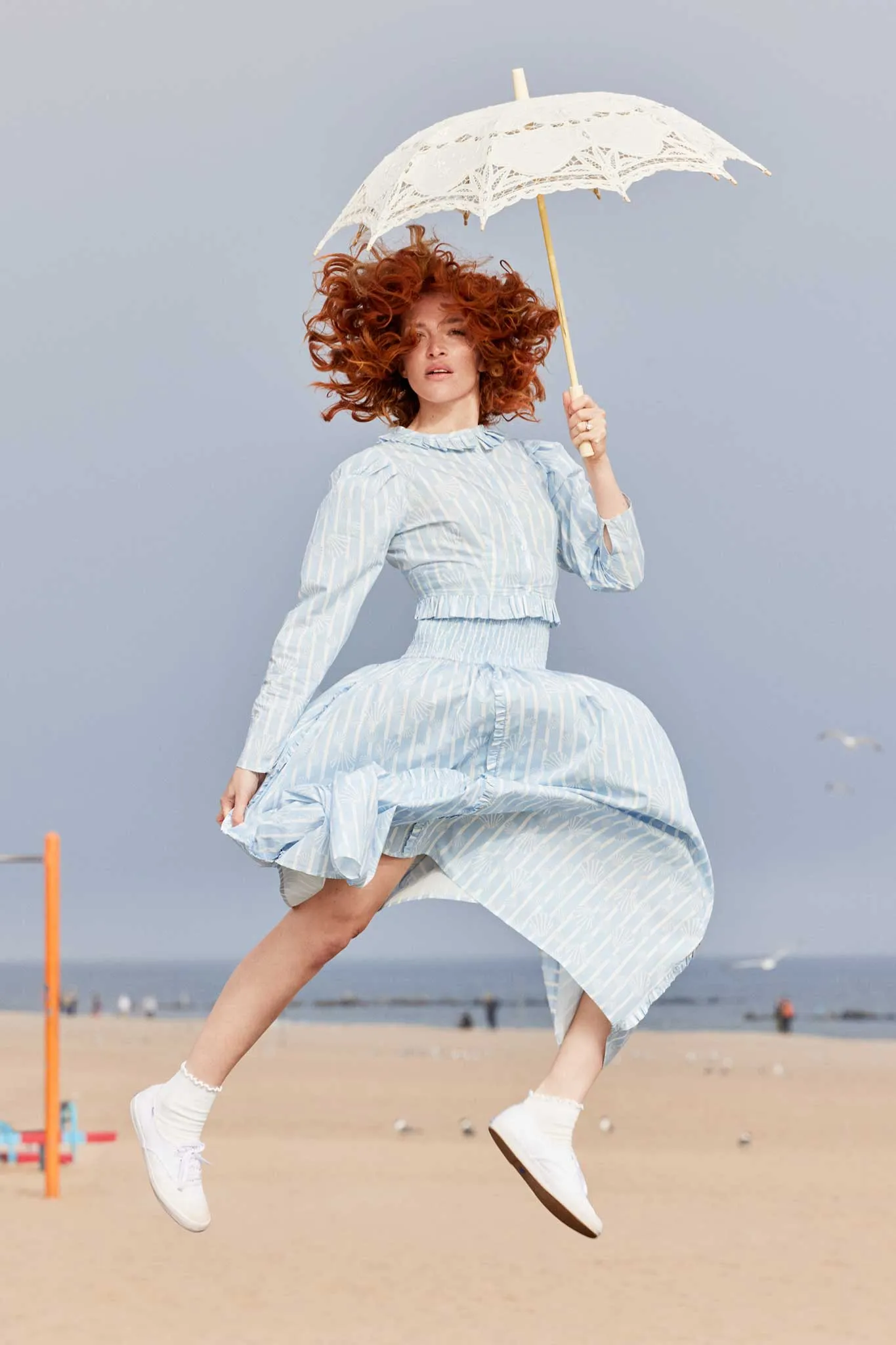 Laura Ashley x BATSHEVA Wynn Blouse in Honningtoft Shells