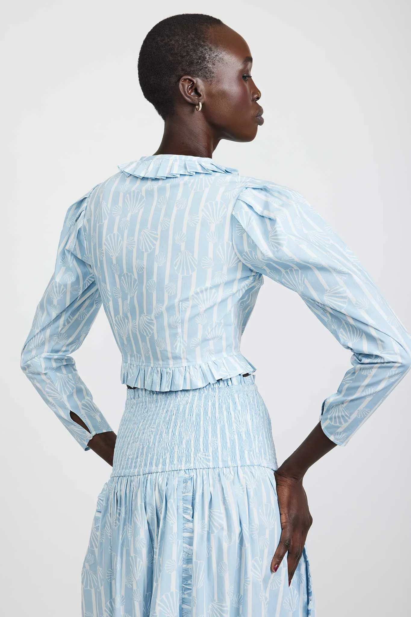 Laura Ashley x BATSHEVA Wynn Blouse in Honningtoft Shells