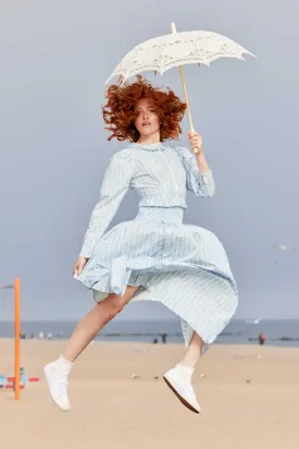 Laura Ashley x BATSHEVA Wynn Blouse in Honningtoft Shells