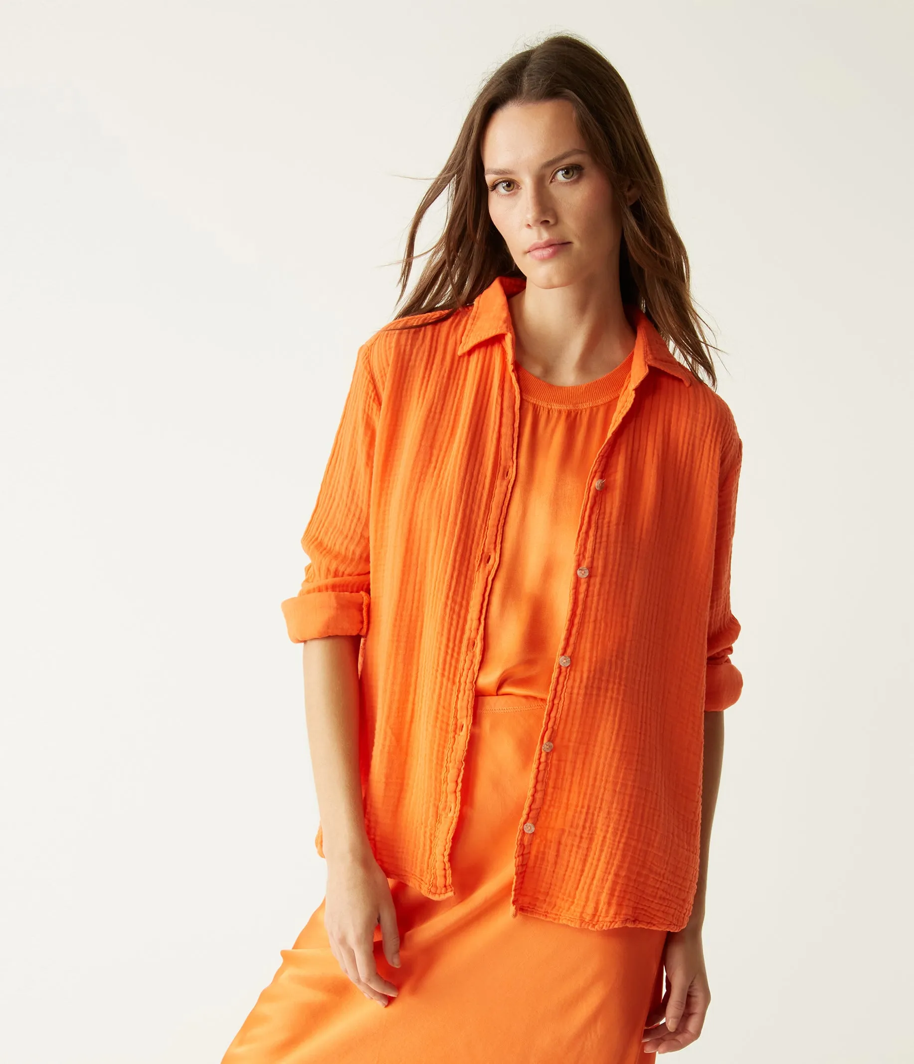 Leo Gauze Button Down Shirt
