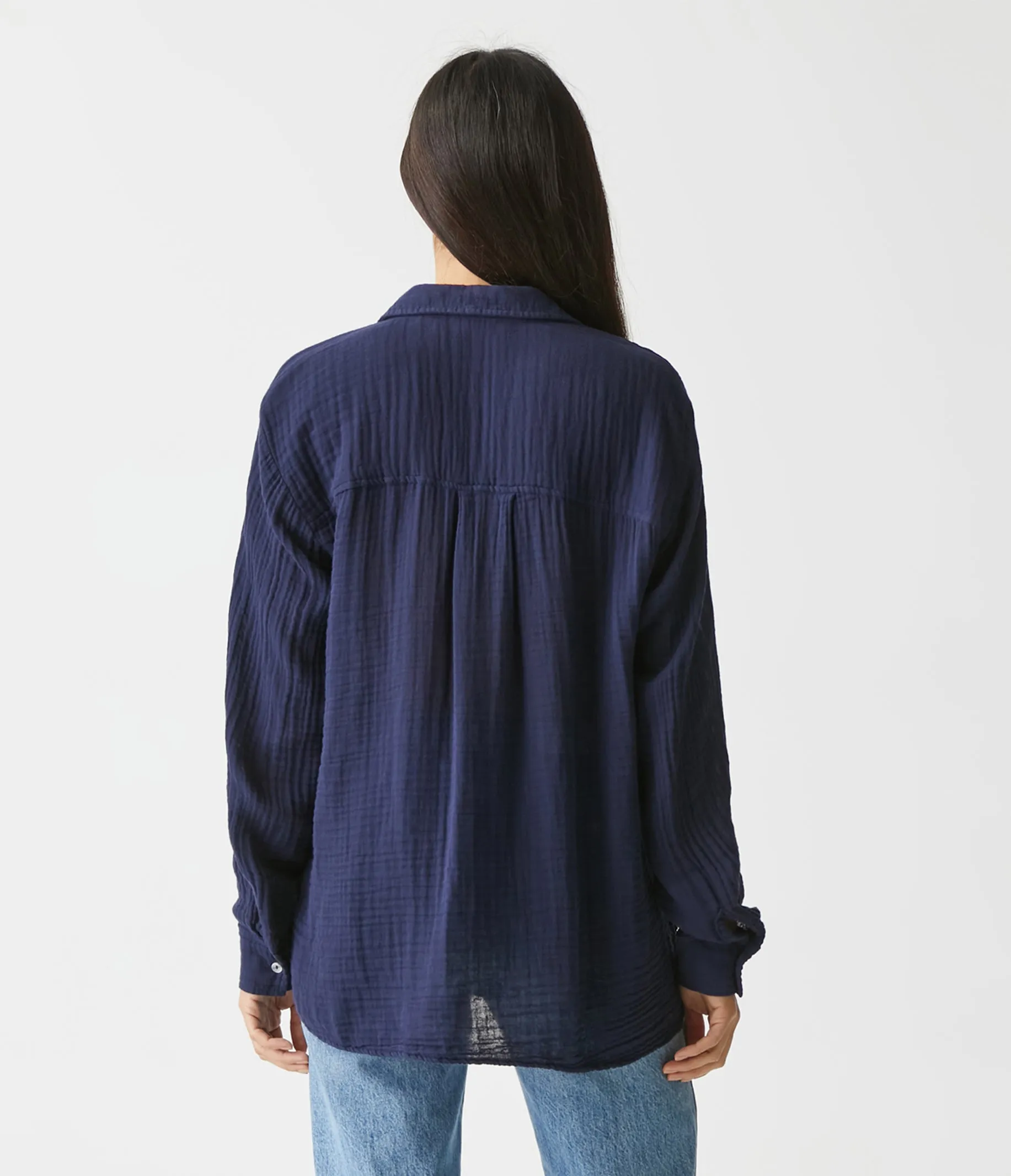 Leo Gauze Button Down Shirt