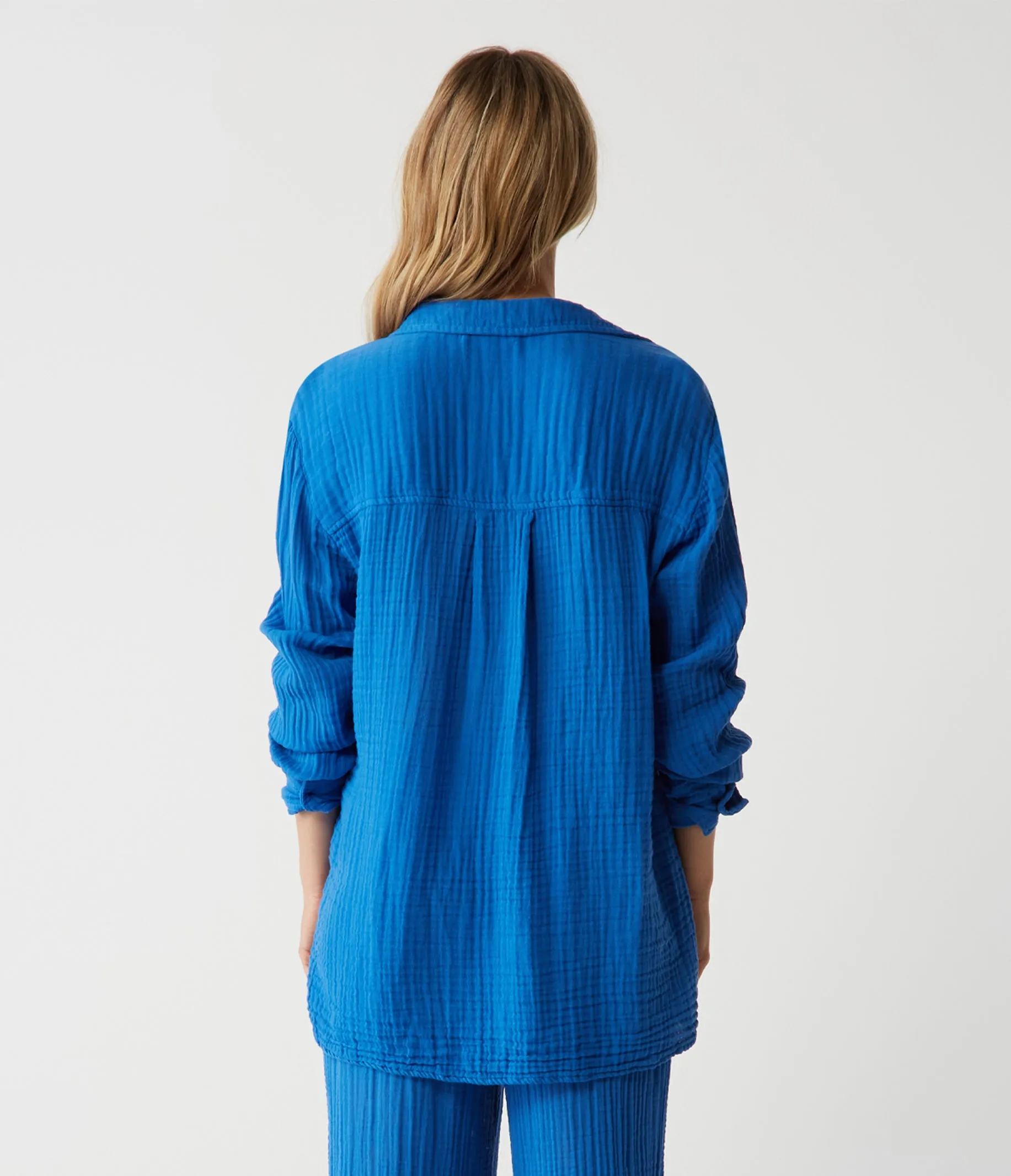 Leo Gauze Button Down Shirt