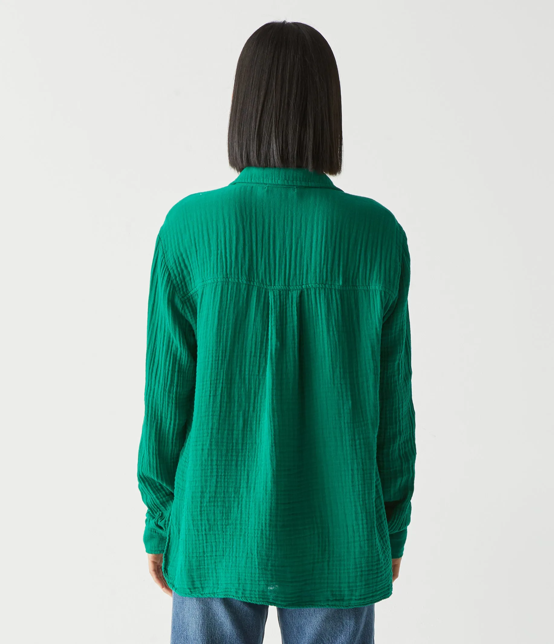 Leo Gauze Button Down Shirt