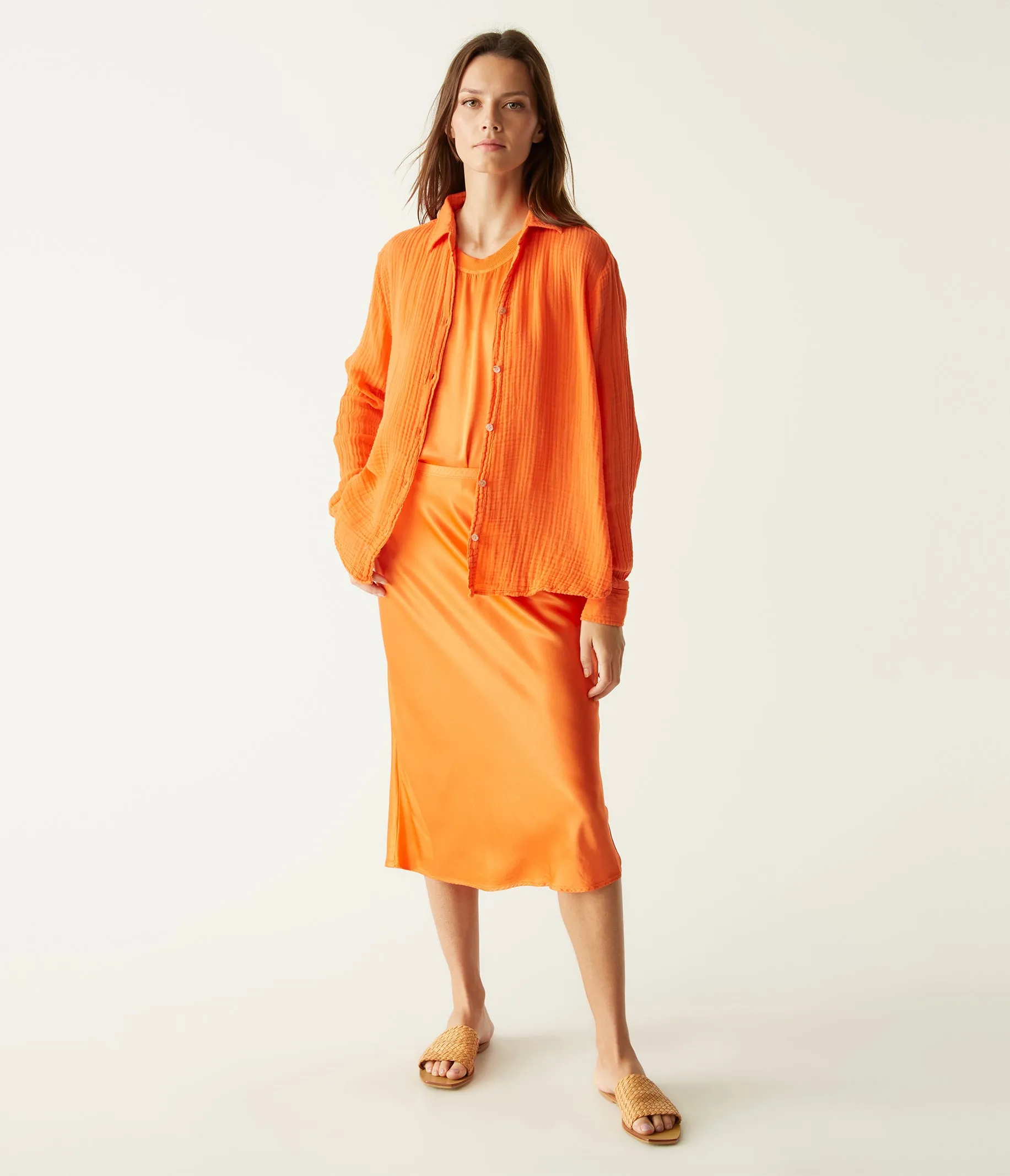 Leo Gauze Button Down Shirt