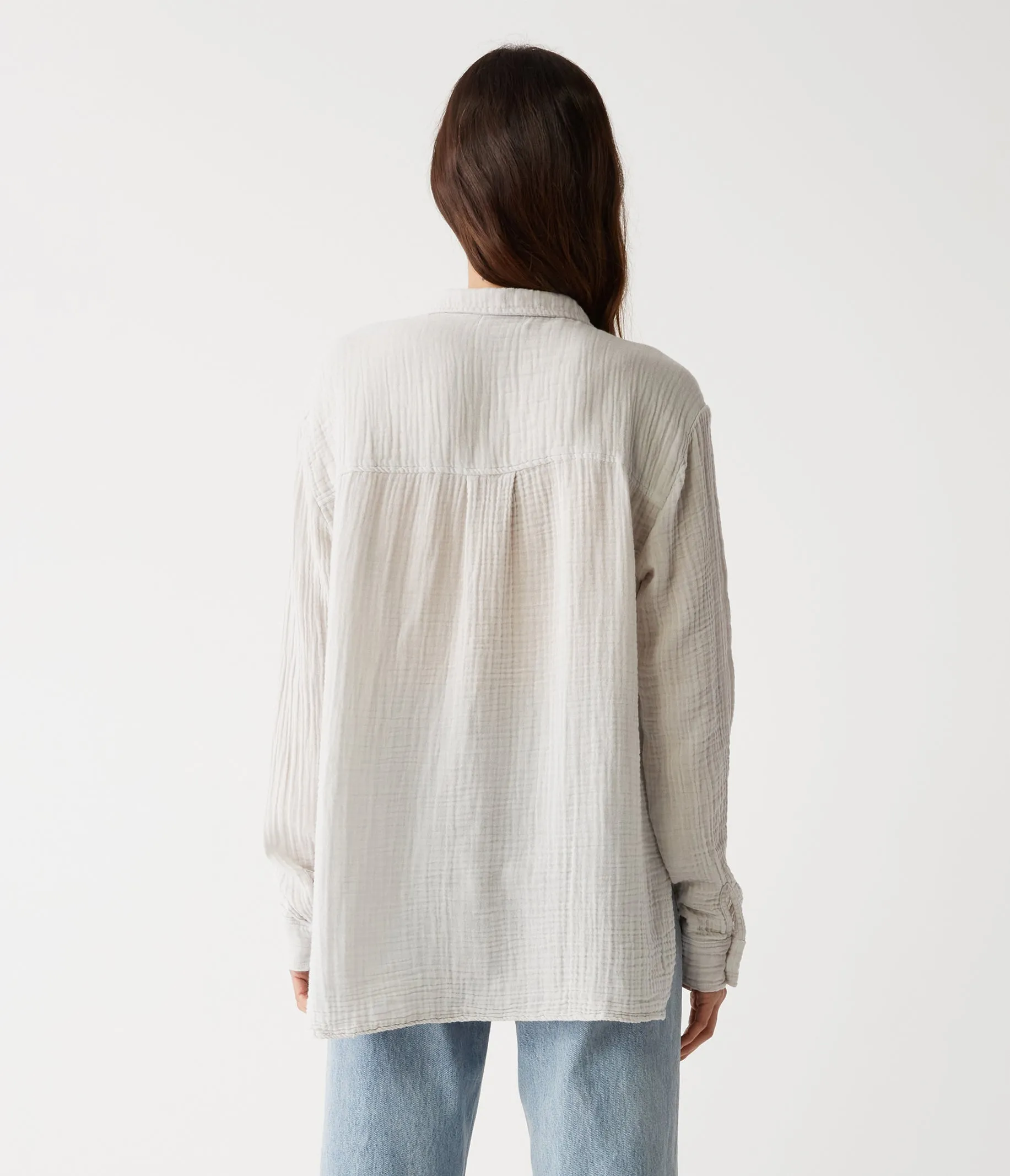Leo Gauze Button Down Shirt