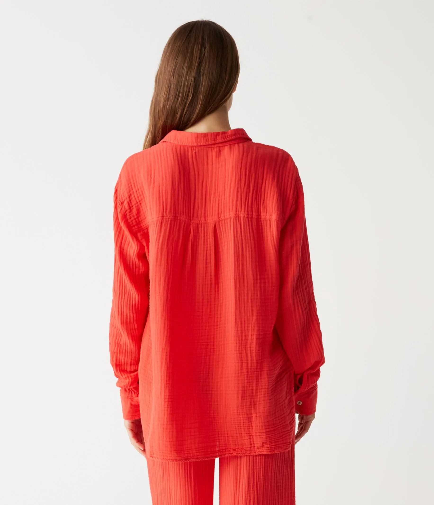 Leo Gauze Button Down Shirt