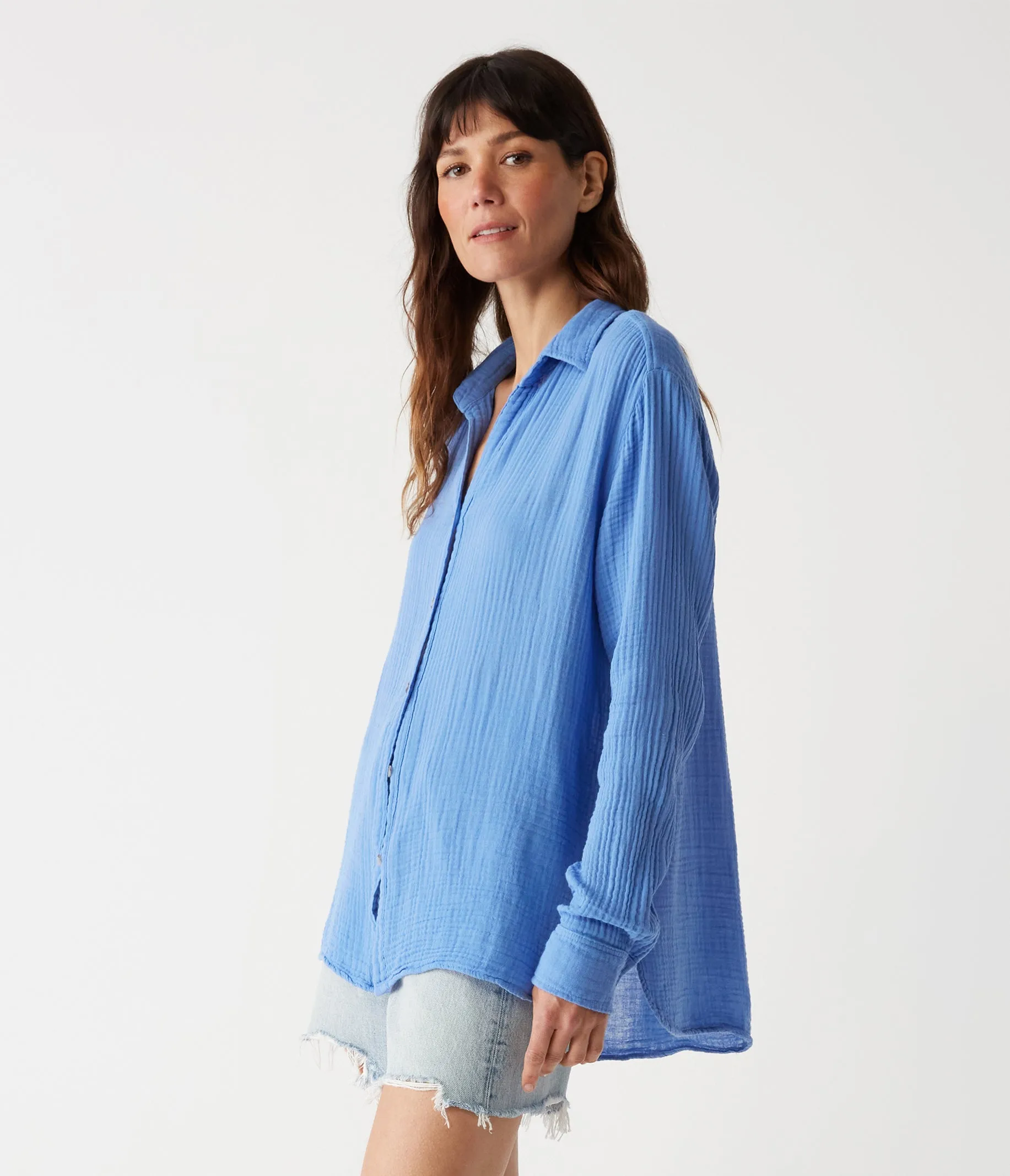 Leo Gauze Button Down Shirt