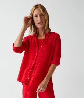 Leo Gauze Button Down Shirt