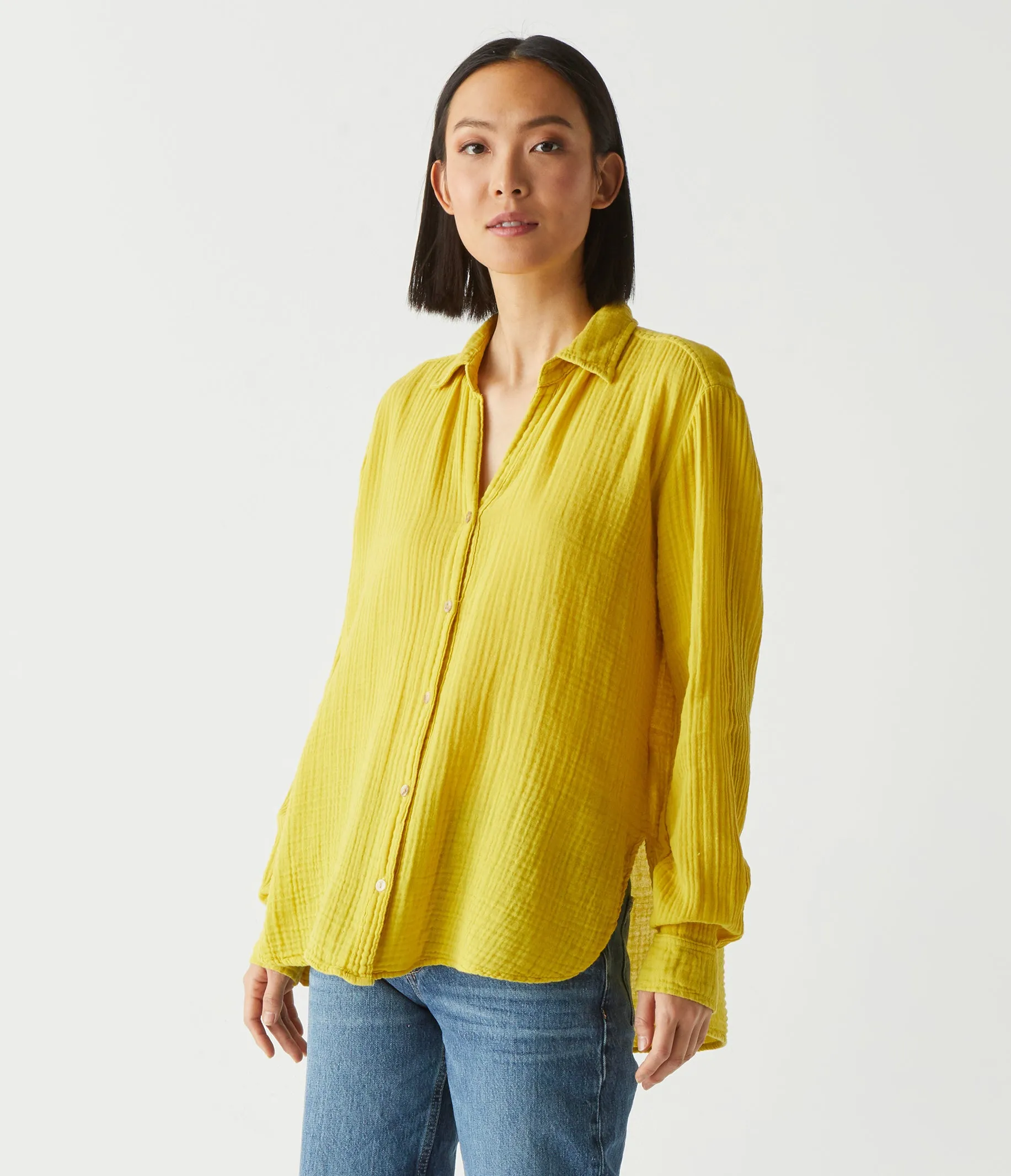 Leo Gauze Button Down Shirt