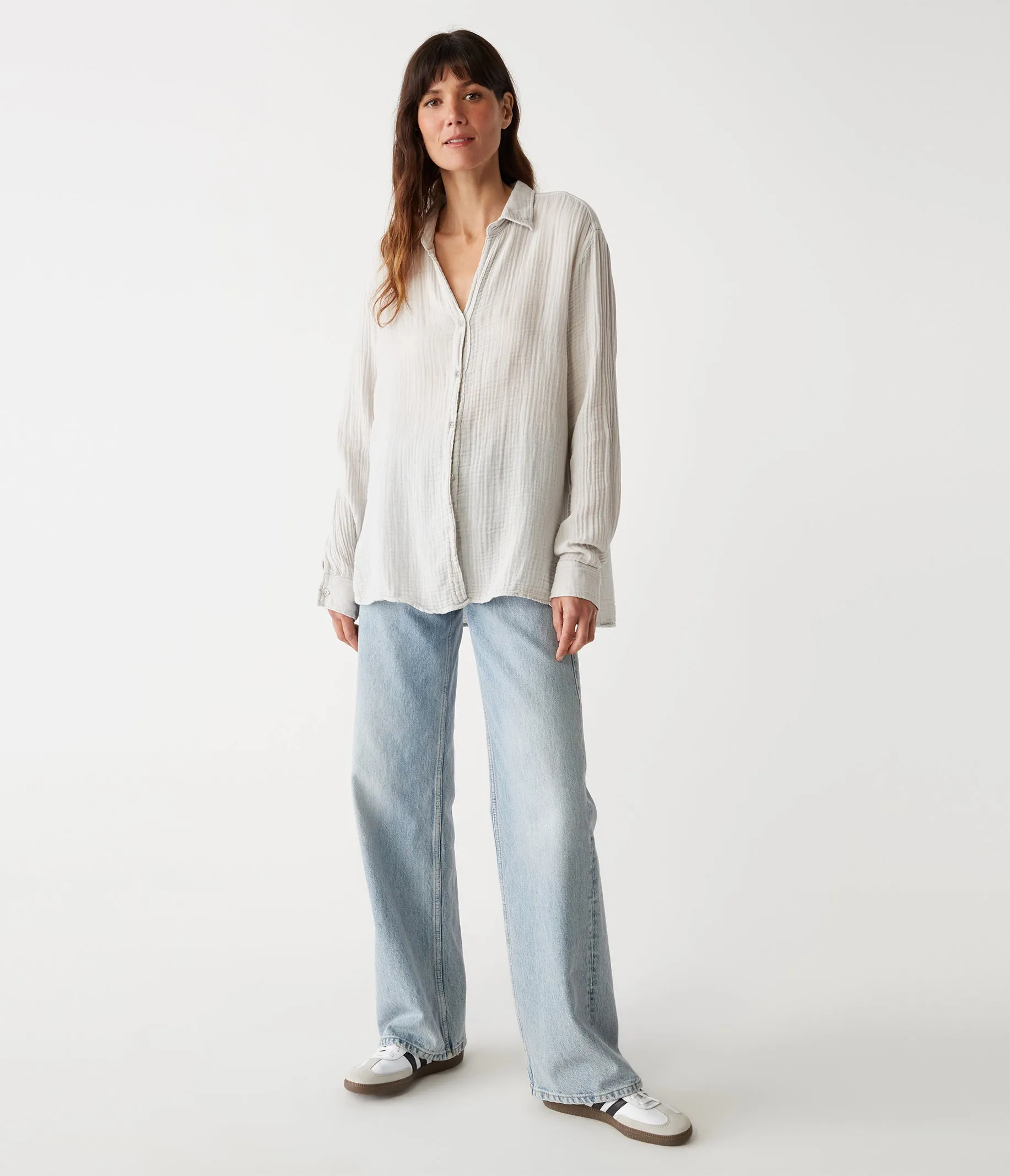 Leo Gauze Button Down Shirt