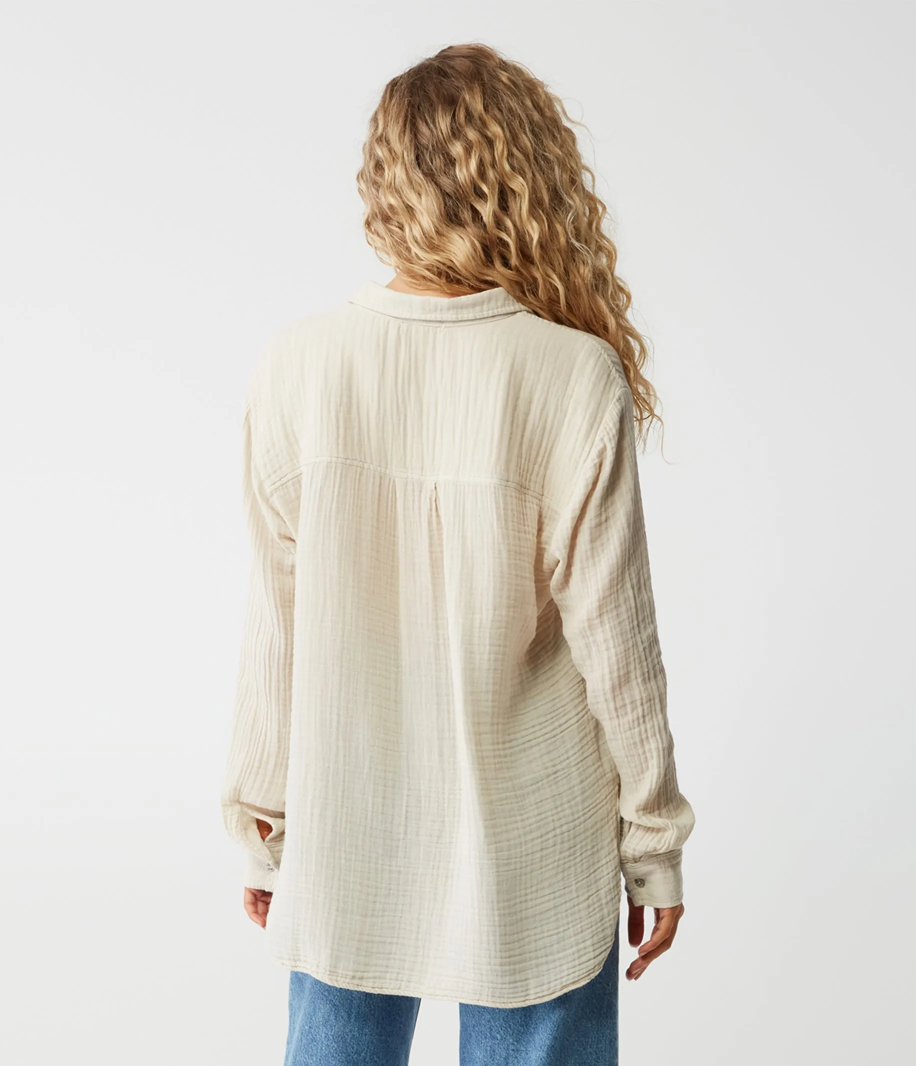 Leo Gauze Button Down Shirt