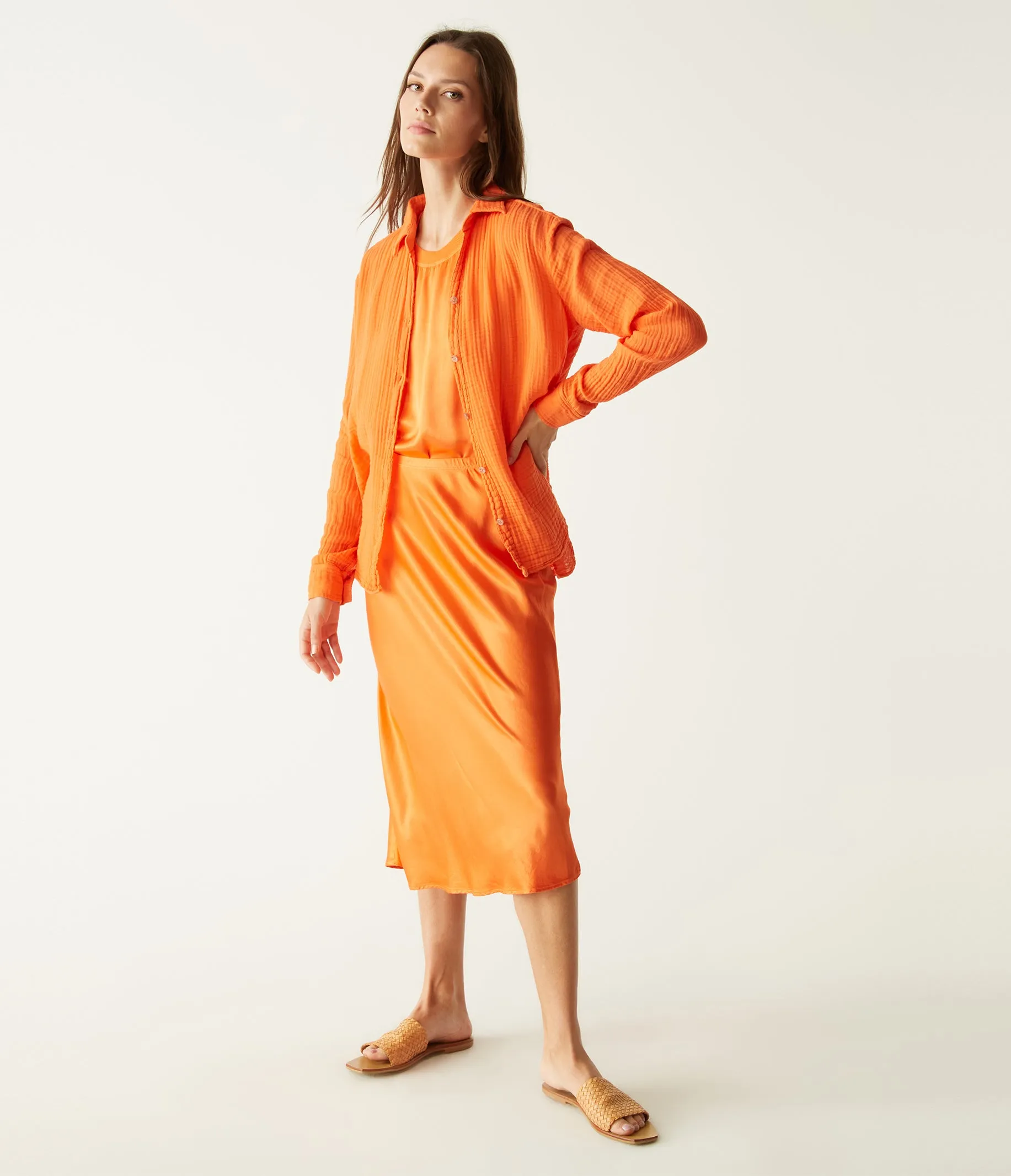 Leo Gauze Button Down Shirt