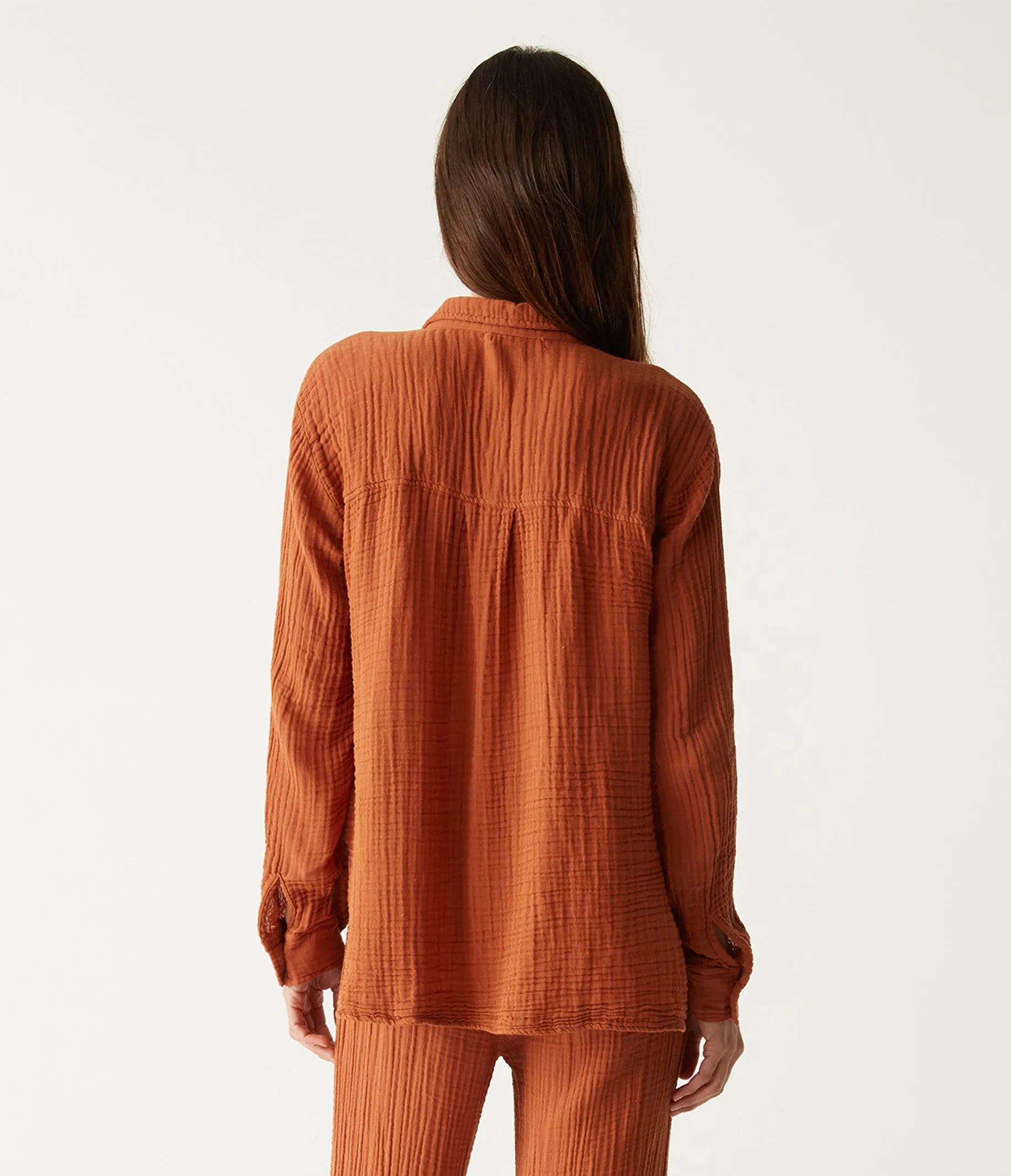 Leo Gauze Button Down Shirt