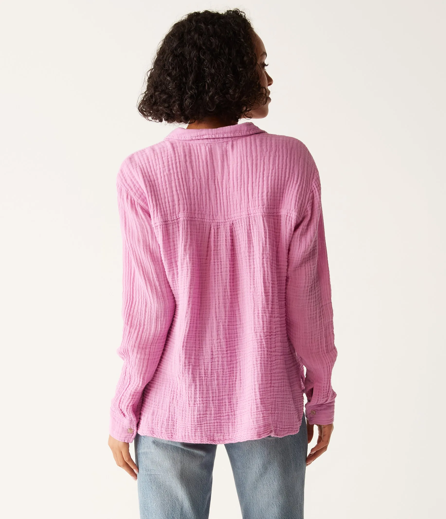Leo Gauze Button Down Shirt
