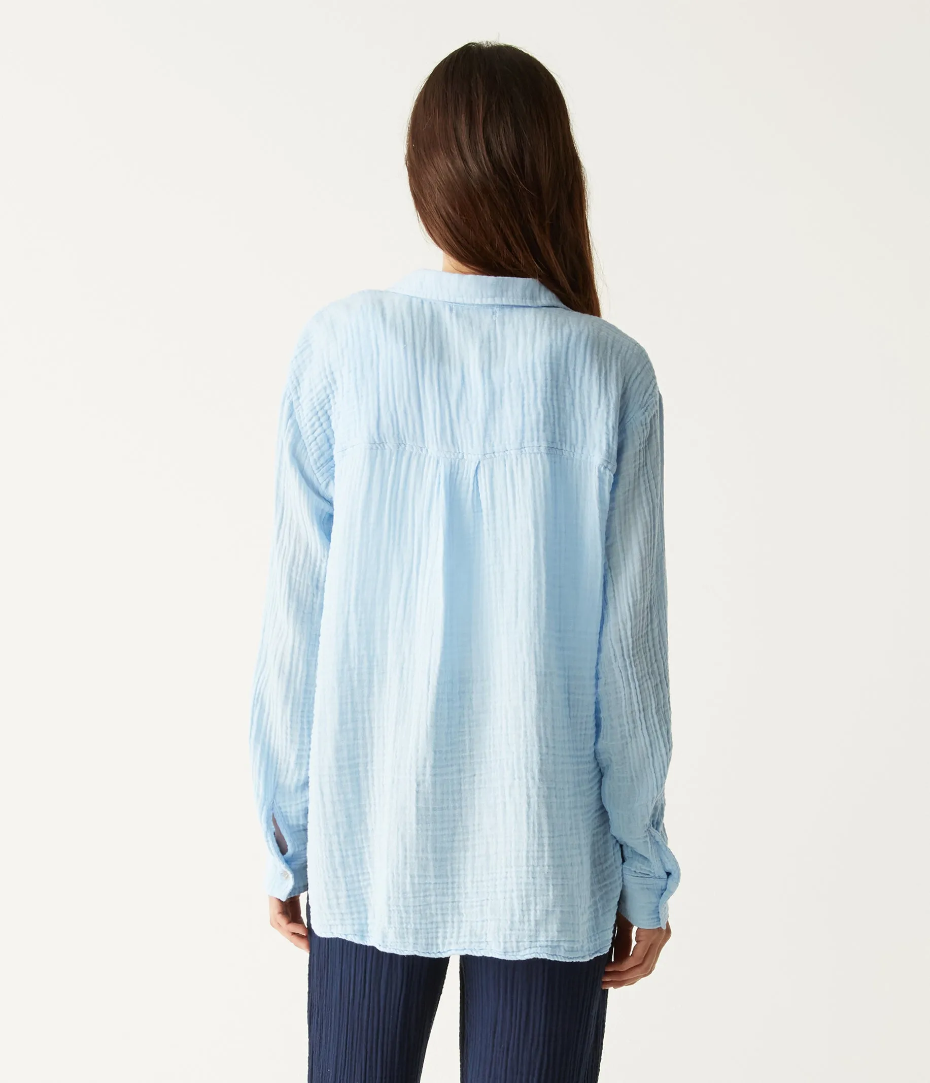 Leo Gauze Button Down Shirt