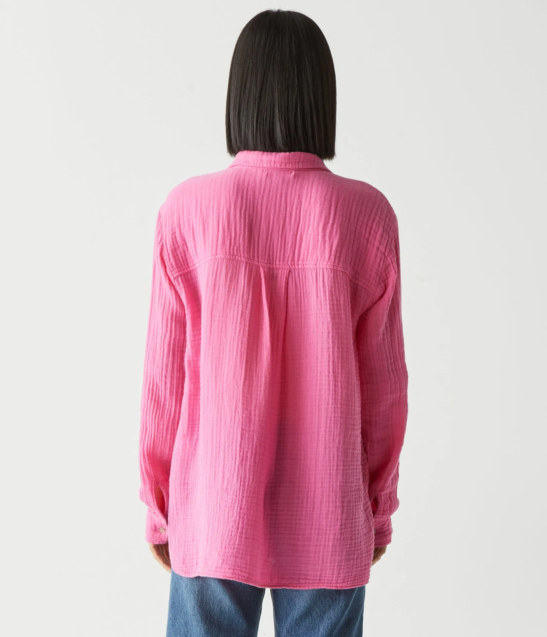 Leo Gauze Button Down Shirt