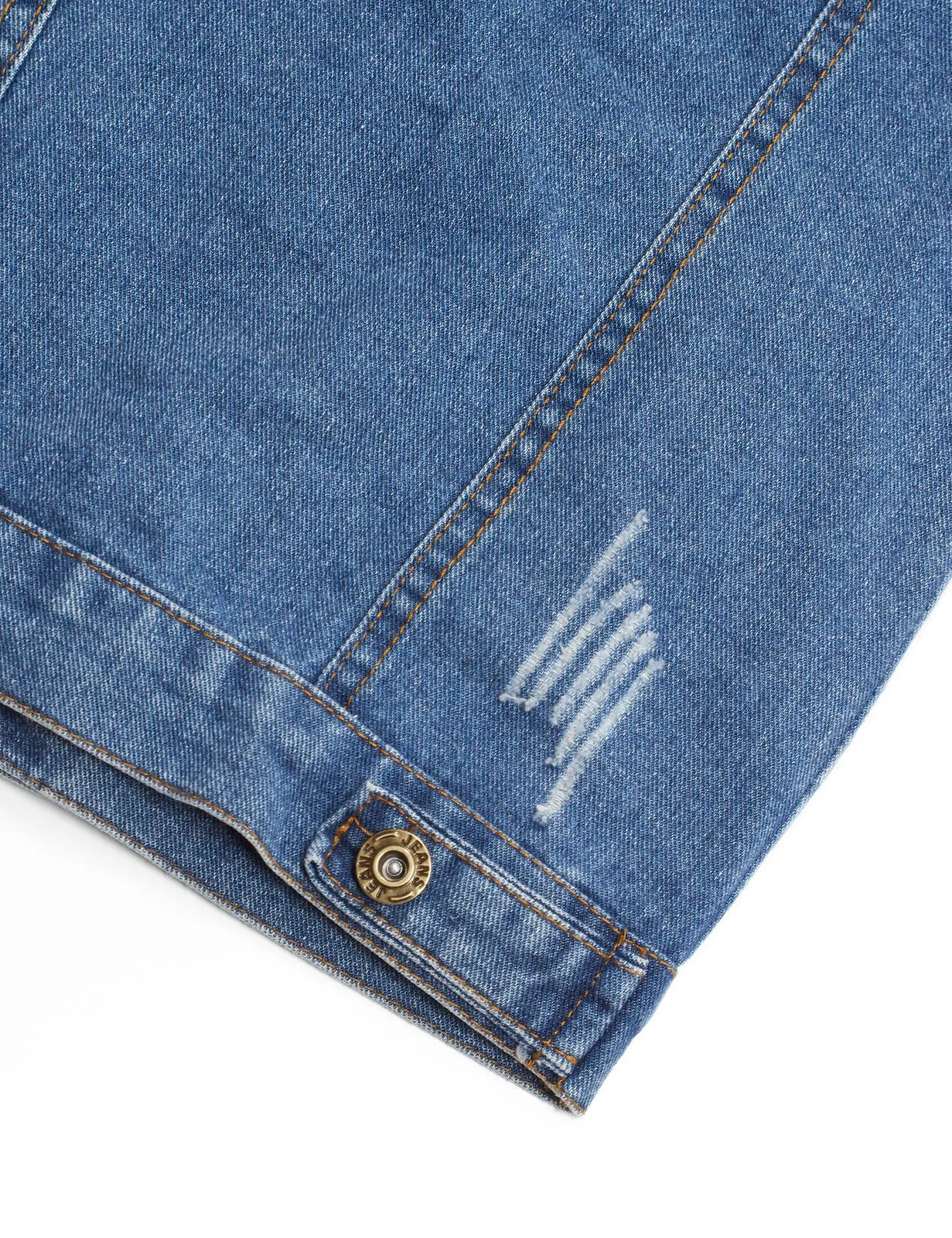 Little Kid Jean Vest Junior Ripped Denim Vest Tops