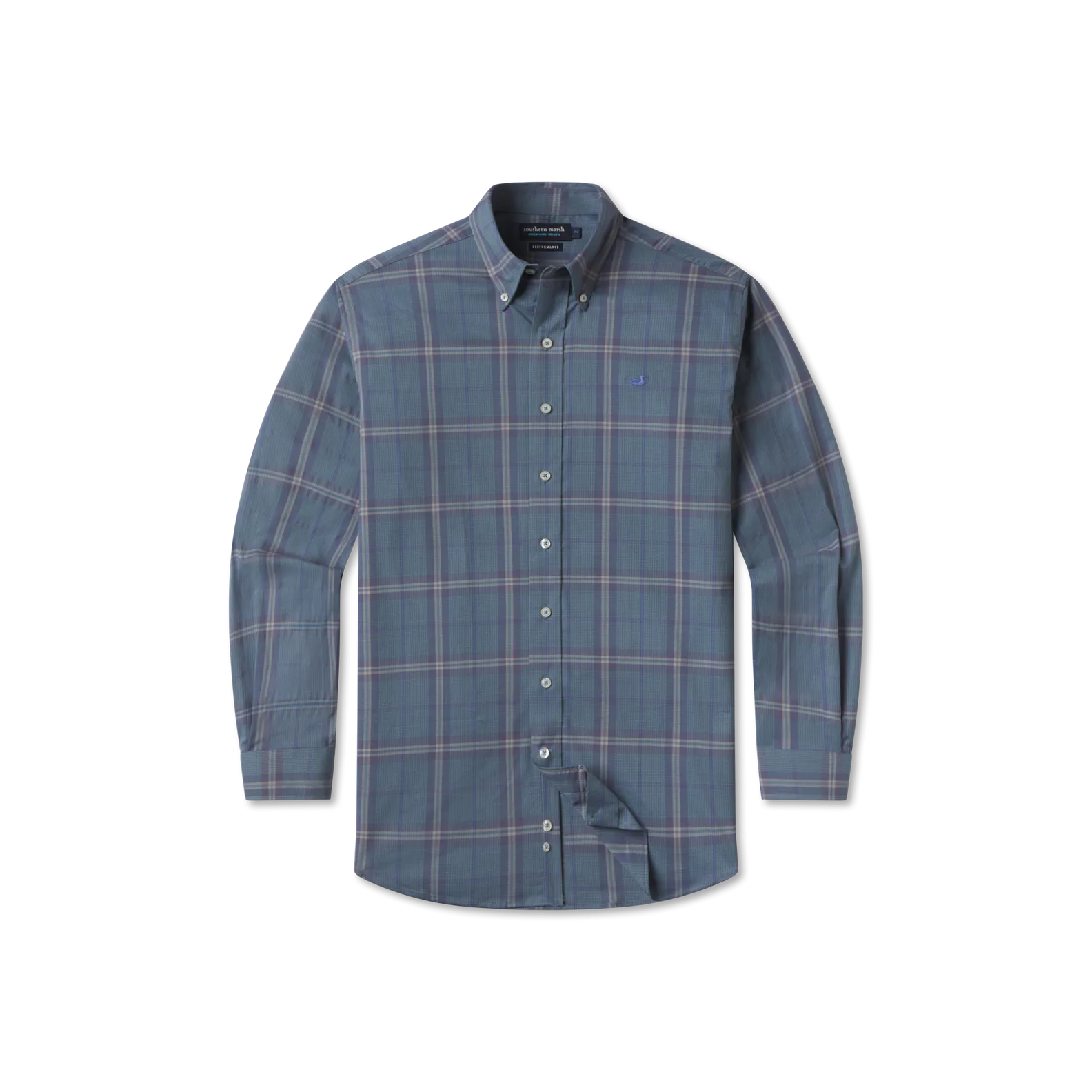 Marion Performance Plaid Dress Shirt